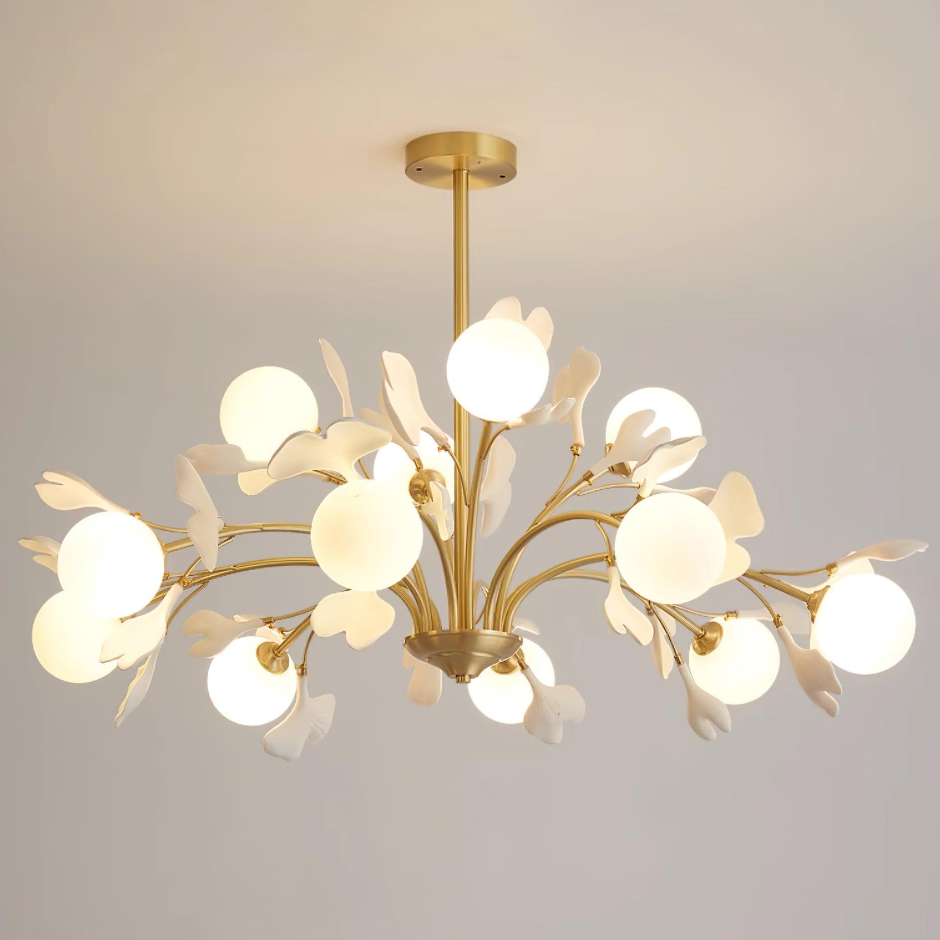 Thalassa Gingko Chandelier - Blowlighting