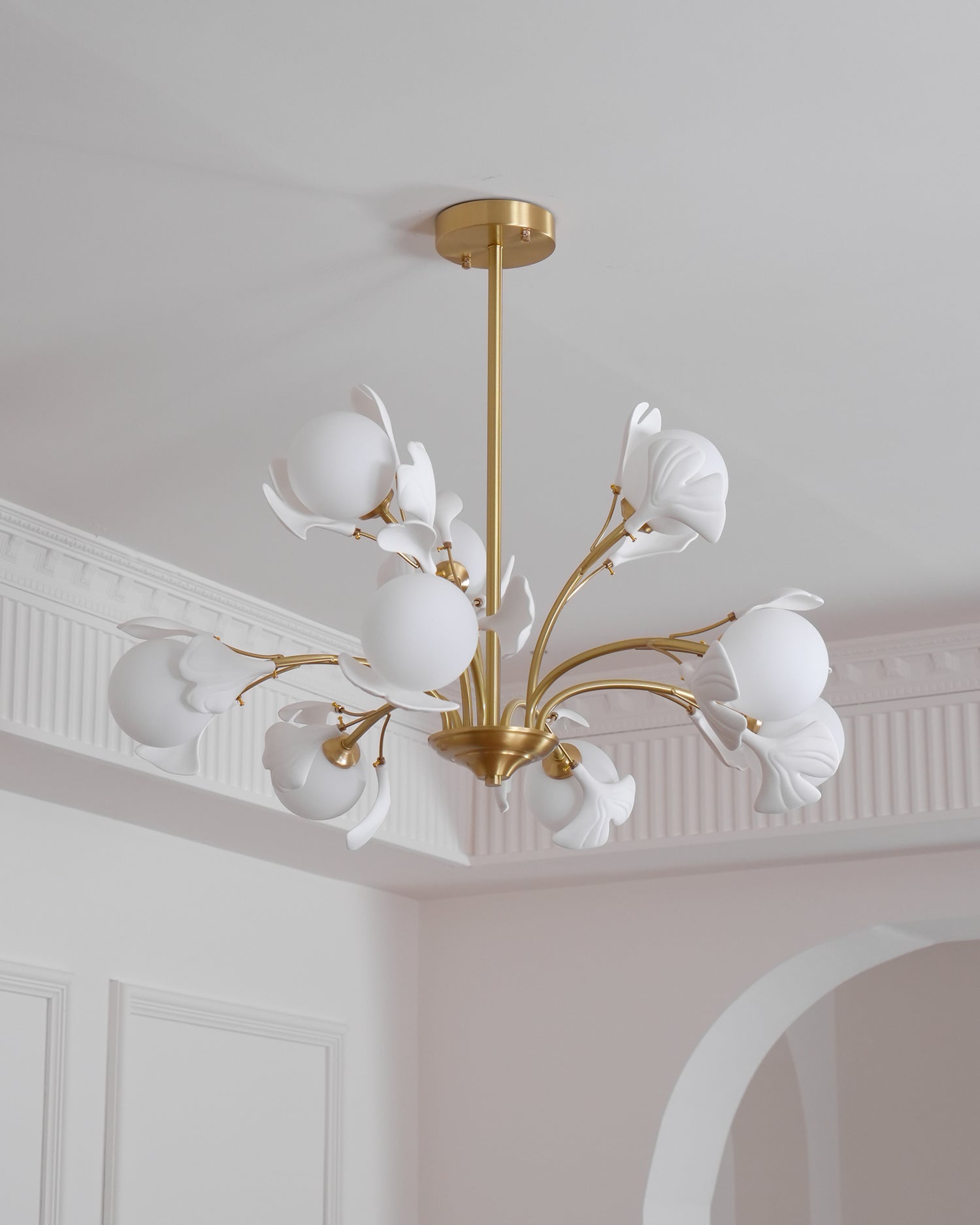 Thalassa Gingko Chandelier - Blowlighting