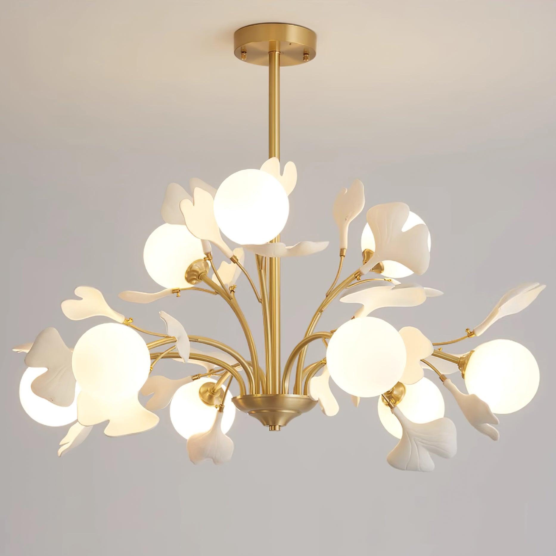Thalassa Gingko Chandelier - Blowlighting