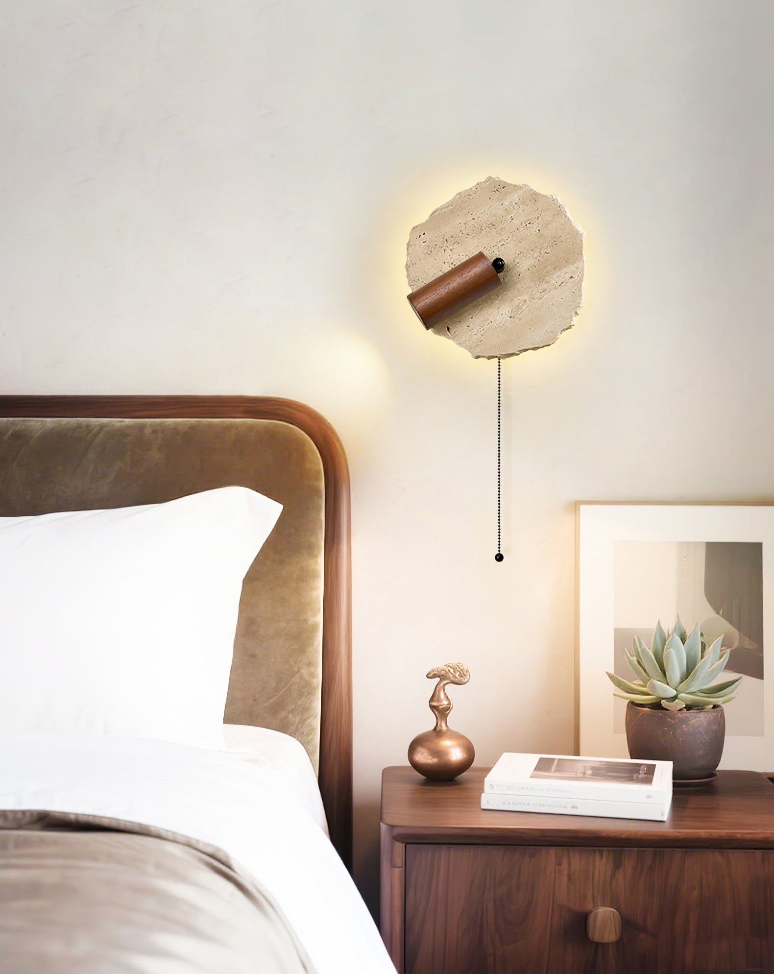 Cleo Travertine Wall Light - Blowlighting