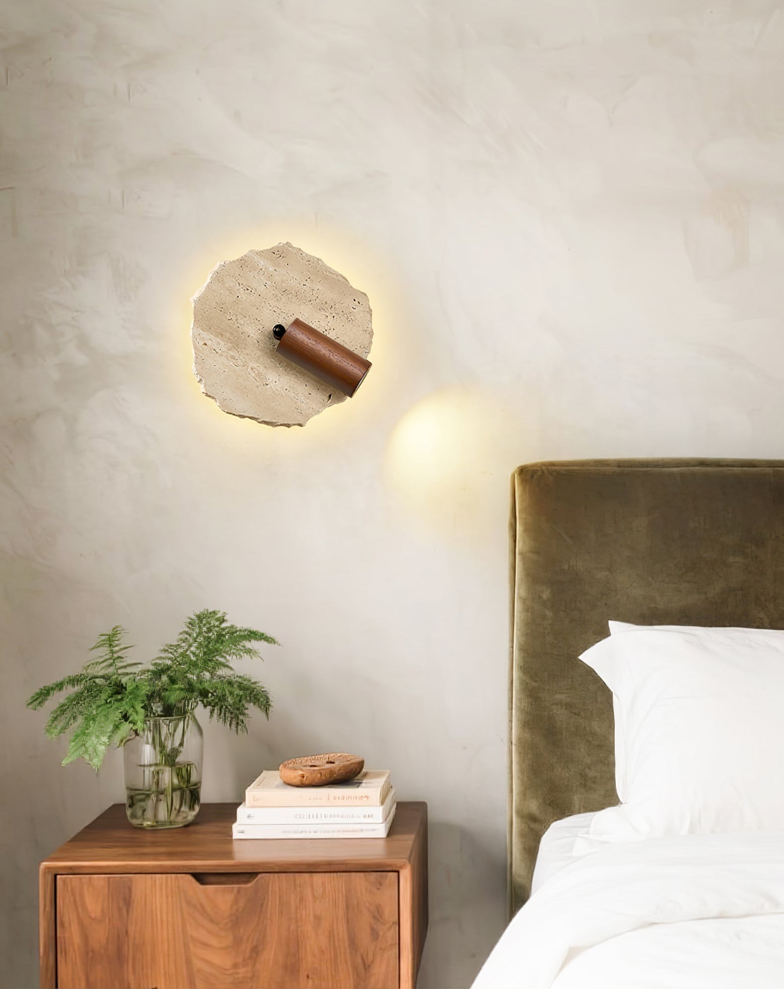Cleo Travertine Wall Light - Blowlighting
