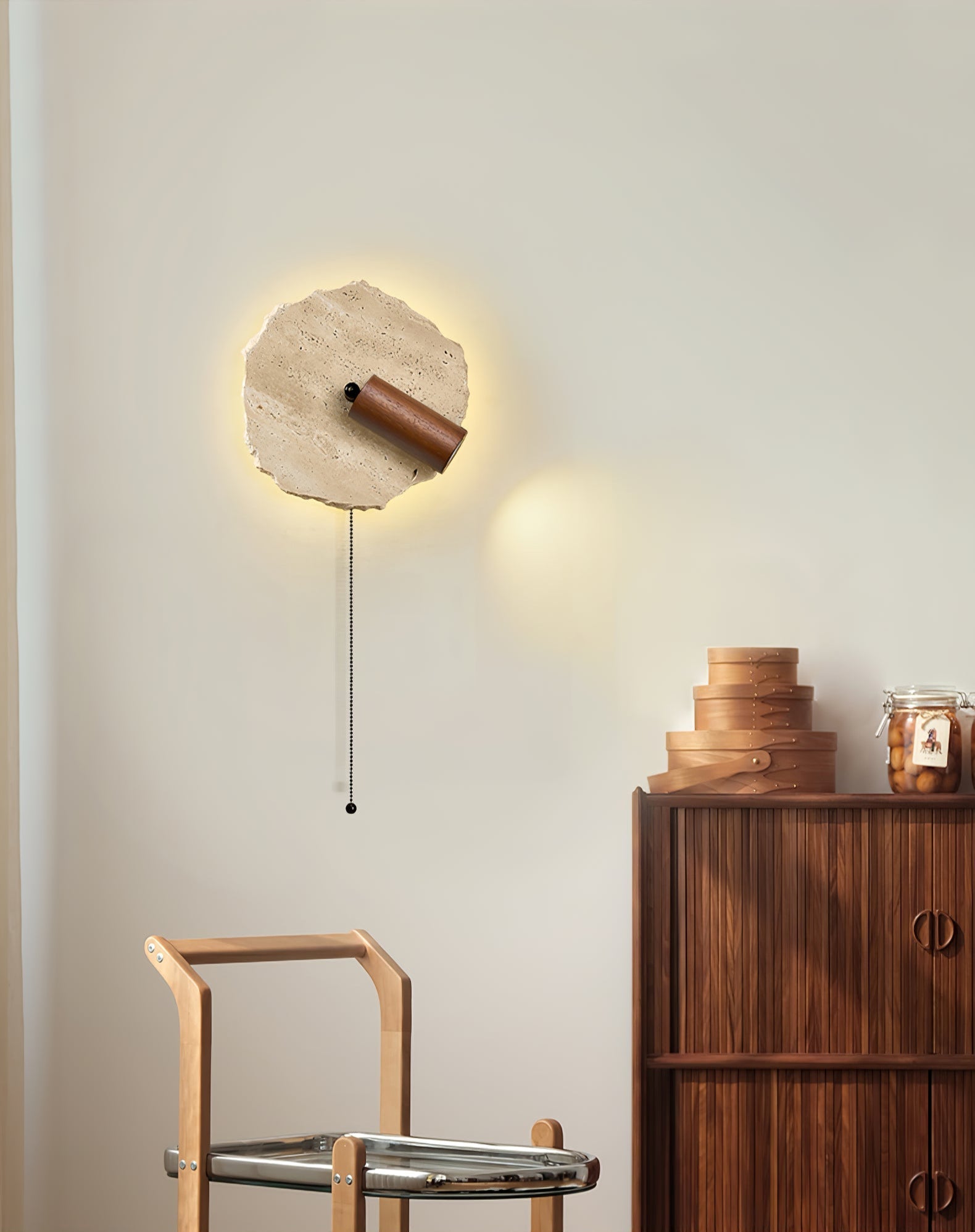 Cleo Travertine Wall Light - Blowlighting