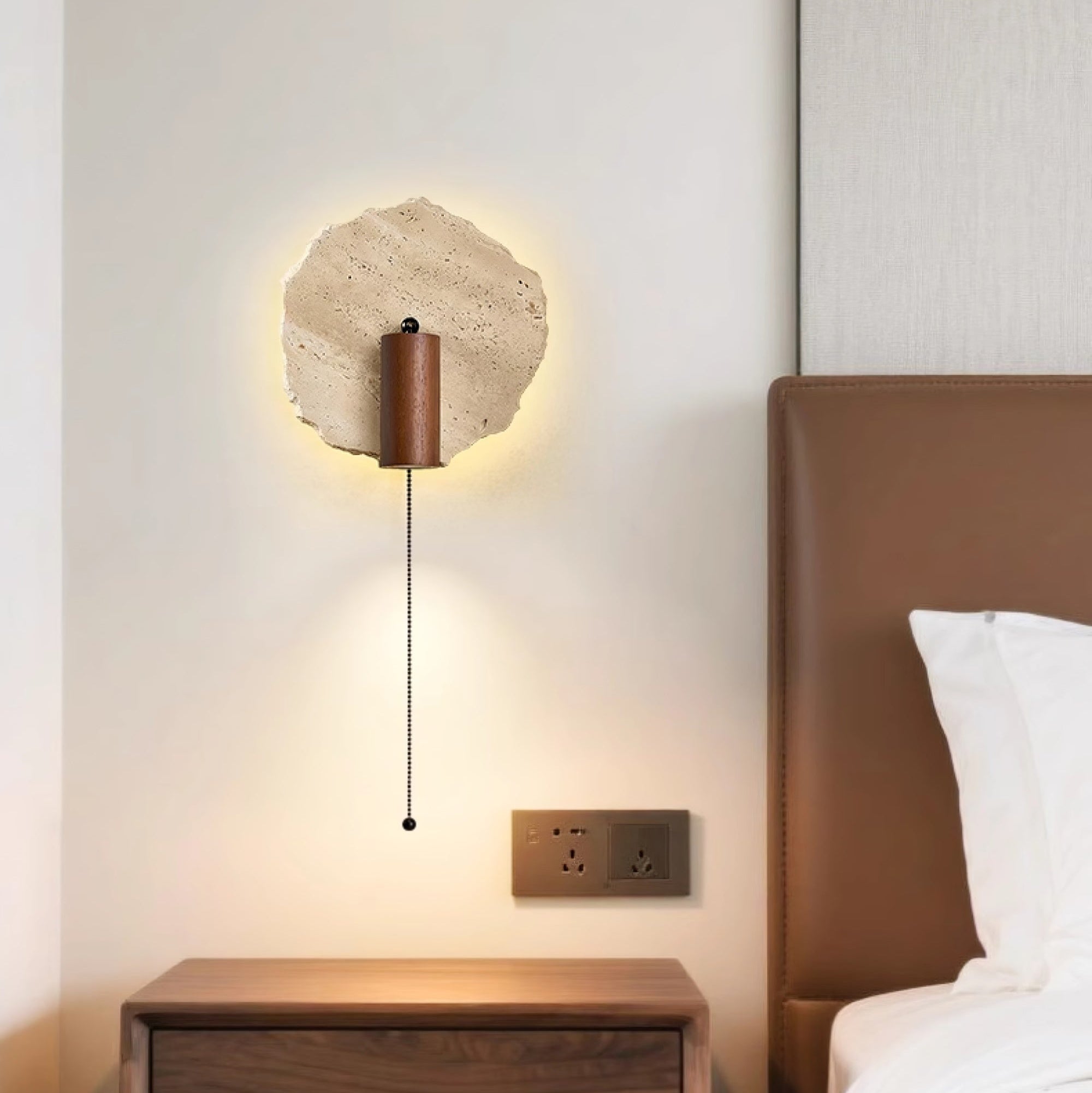 Cleo Travertine Wall Light - Blowlighting