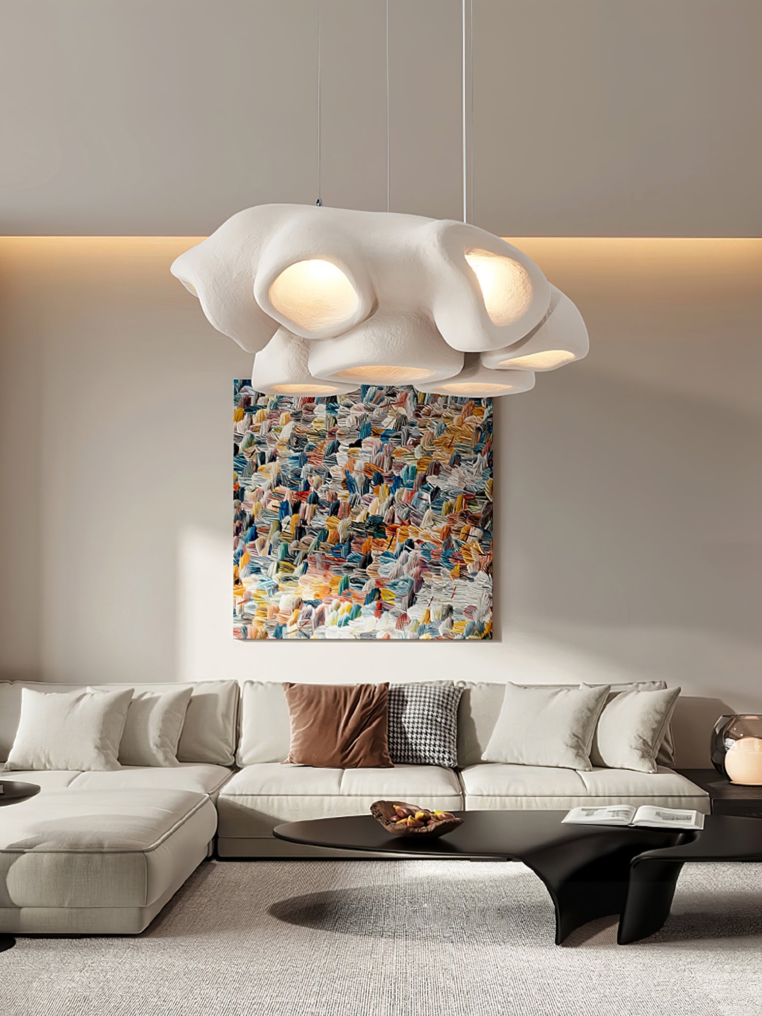 Cloud Modern Polystyrene Pendant Light - Blowlighting