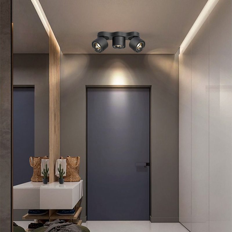 Three-heads Rotating Folding Ceiling Lamp - Blowlighting