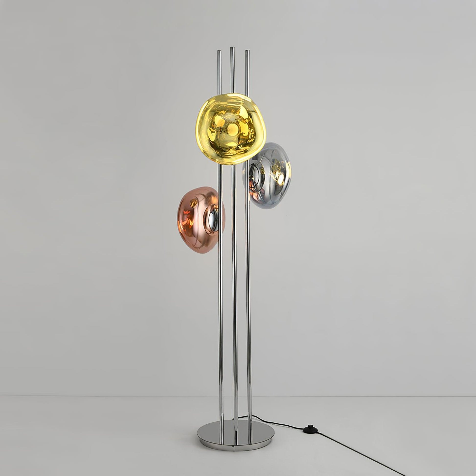 Three Lava Glass Floor Lamp - Blowlighting
