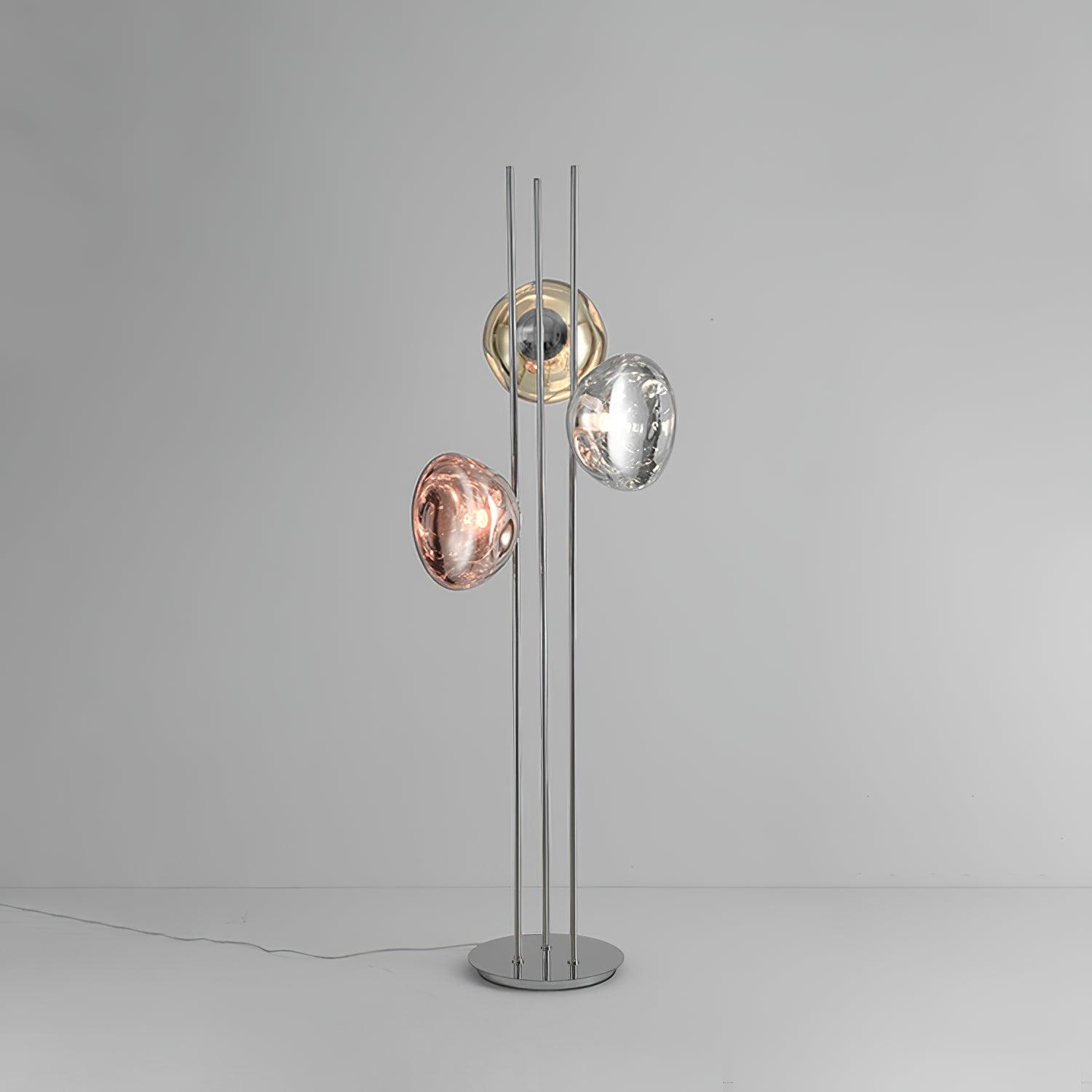 Three Lava Glass Floor Lamp - Blowlighting