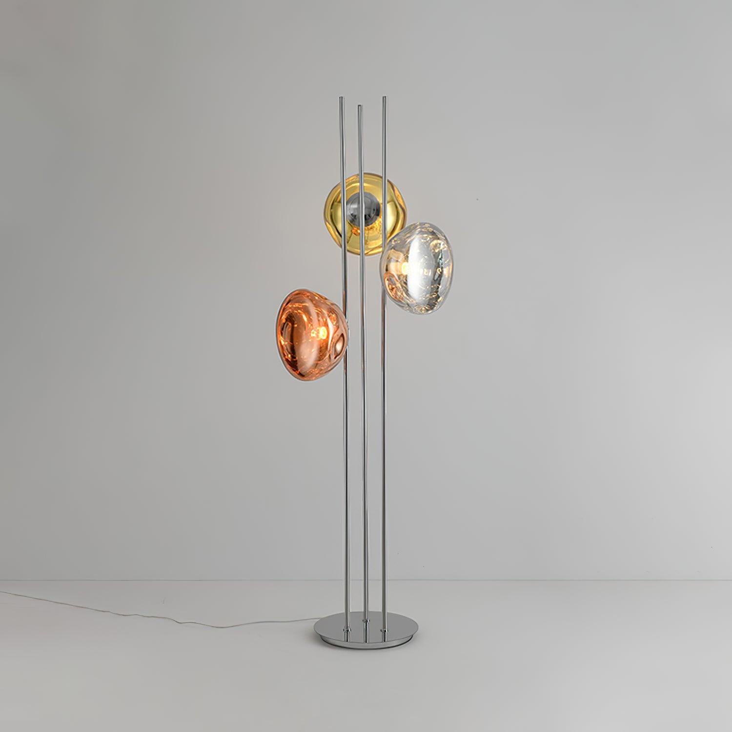 Three Lava Glass Floor Lamp - Blowlighting