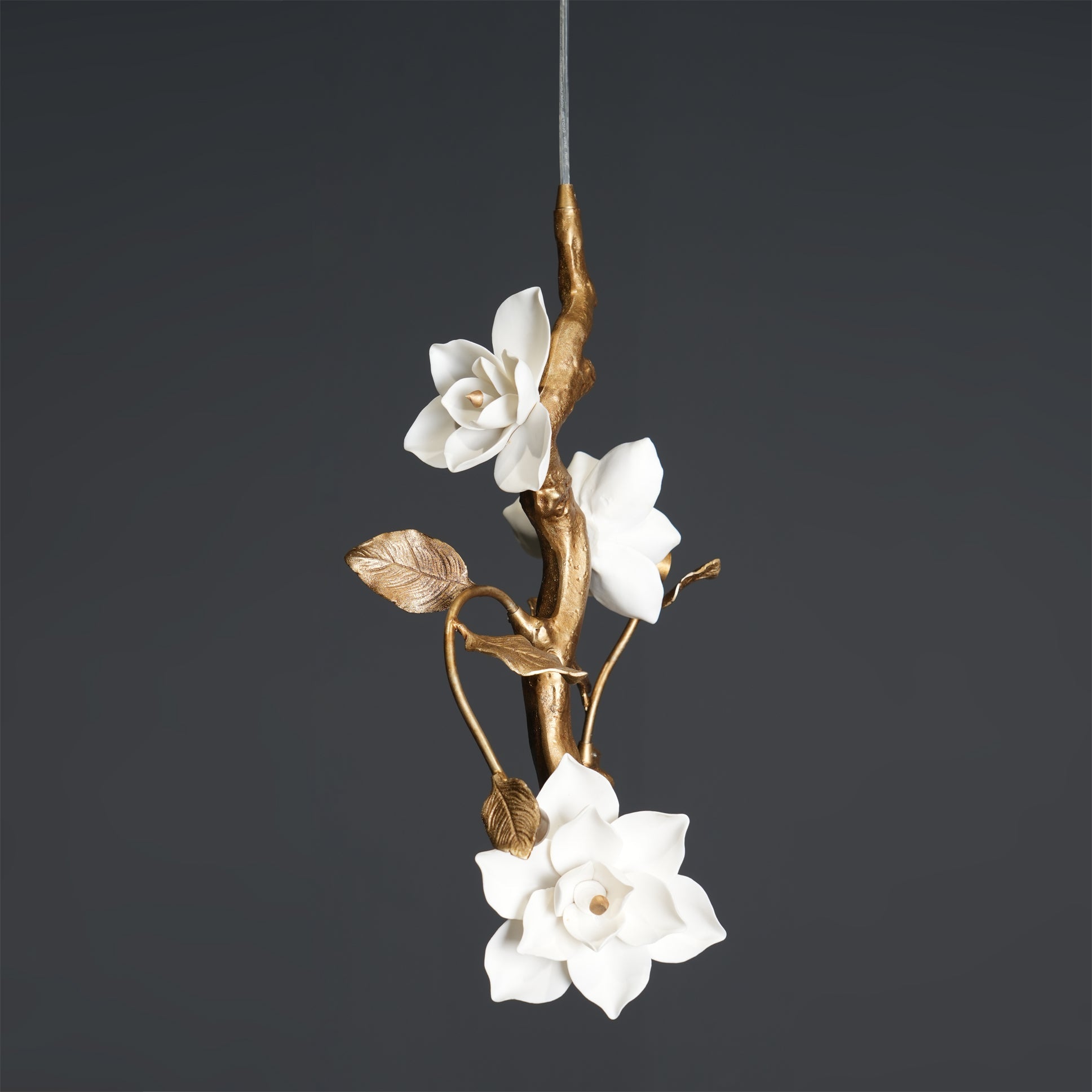 Thylane Floral Ceramics Flower Pendant Light
