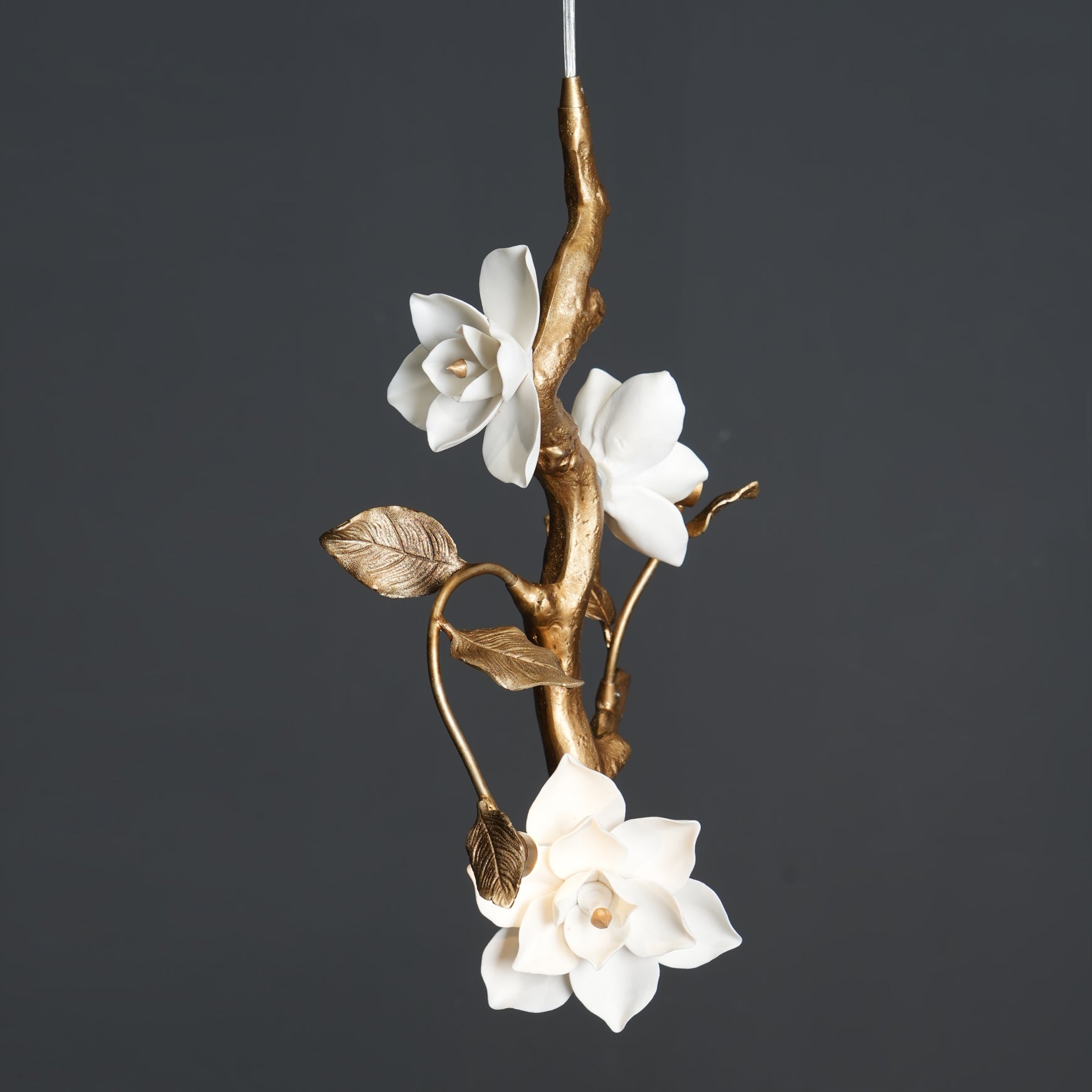 Thylane Floral Ceramics Flower Pendant Light