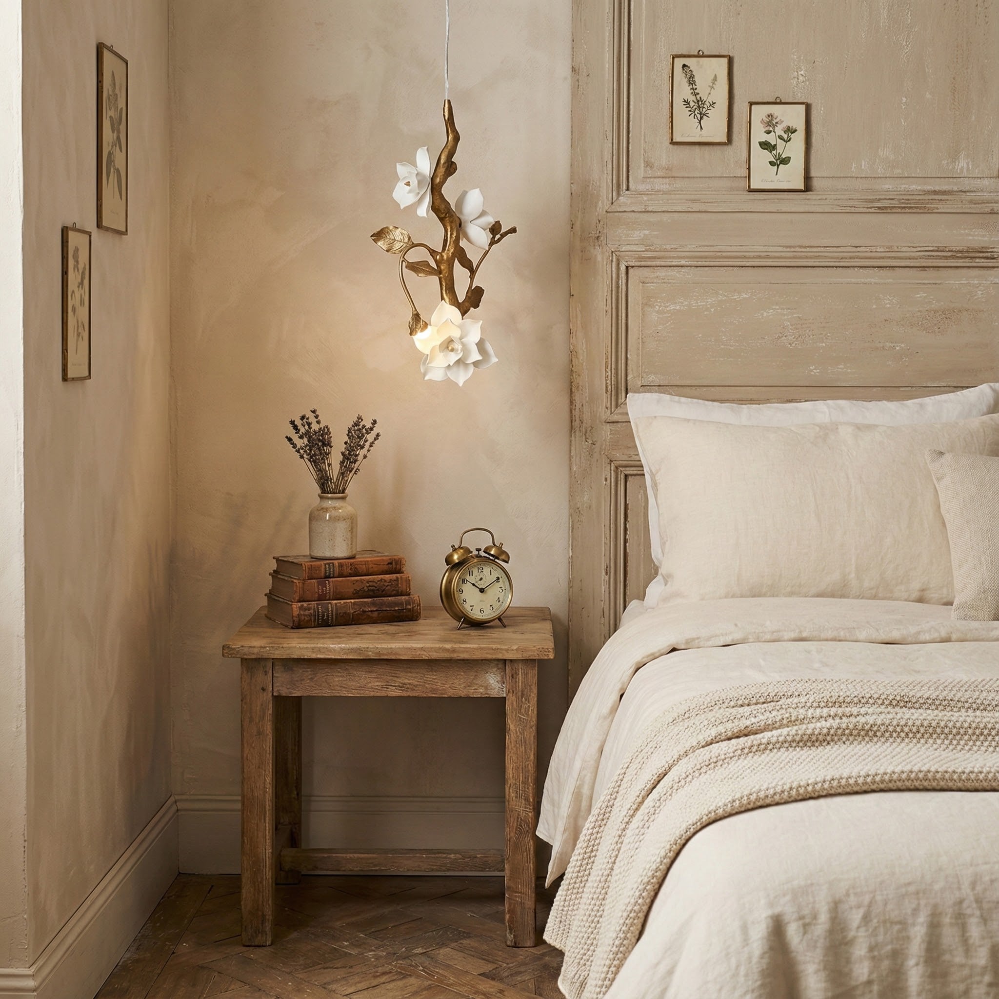 Thylane Floral Ceramics Flower Pendant Light