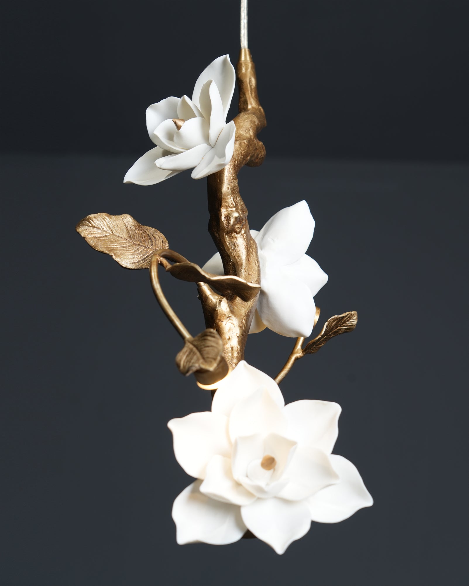 Thylane Floral Ceramics Flower Pendant Light