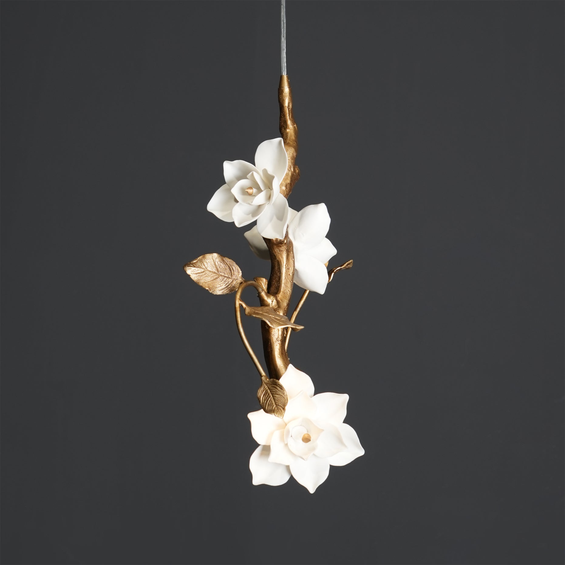 Thylane Floral Ceramics Flower Pendant Light