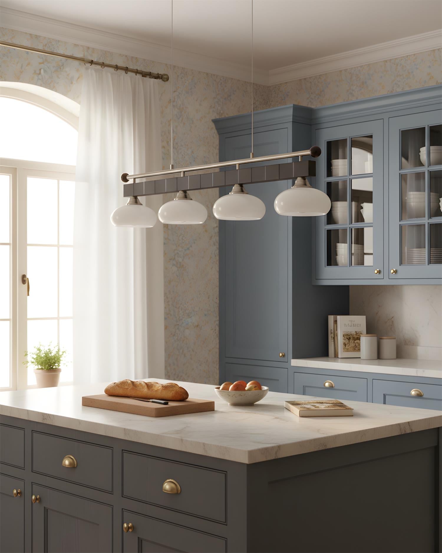 Tideon Scandinavian Glass Chandelier