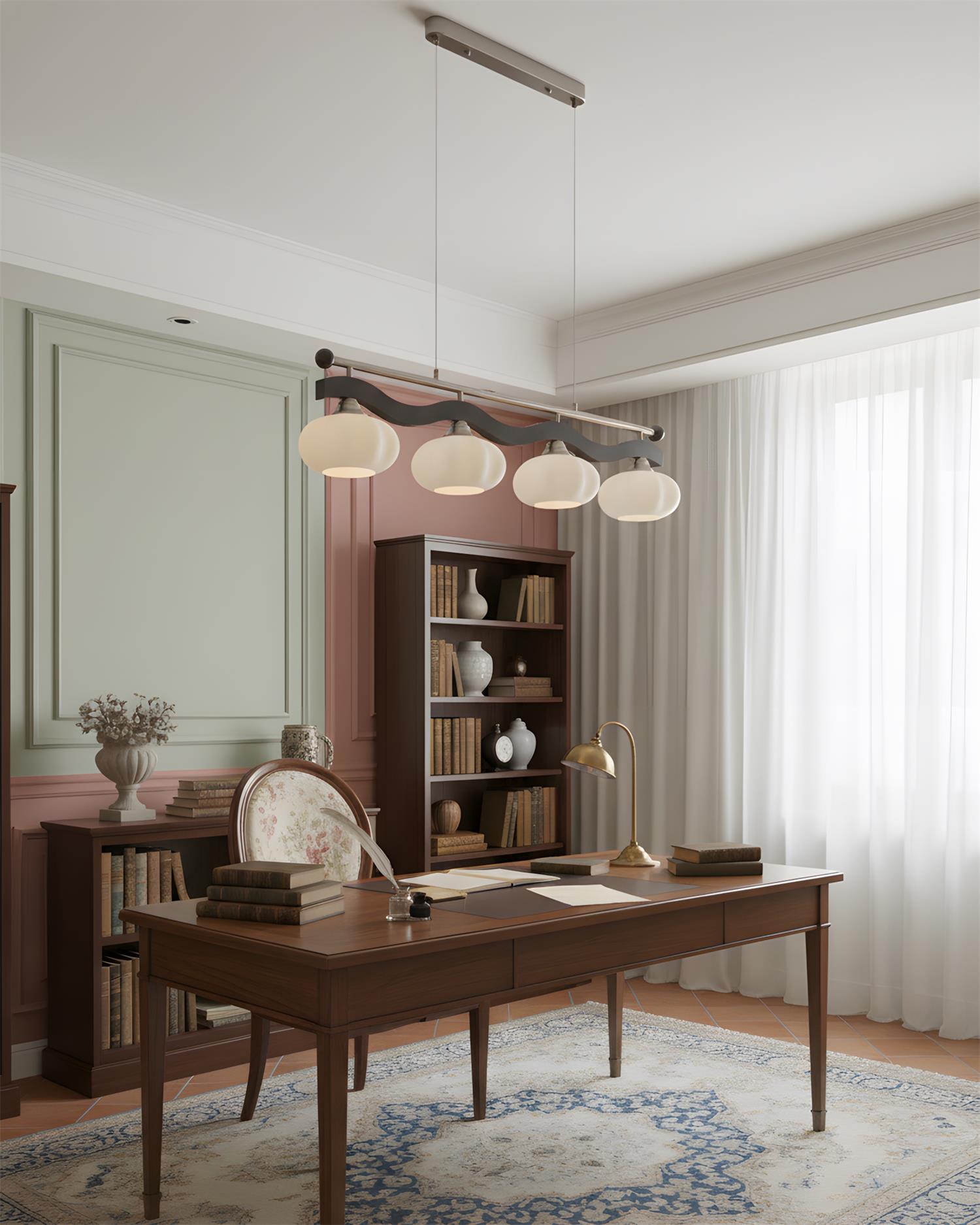 Tideon Scandinavian Glass Chandelier