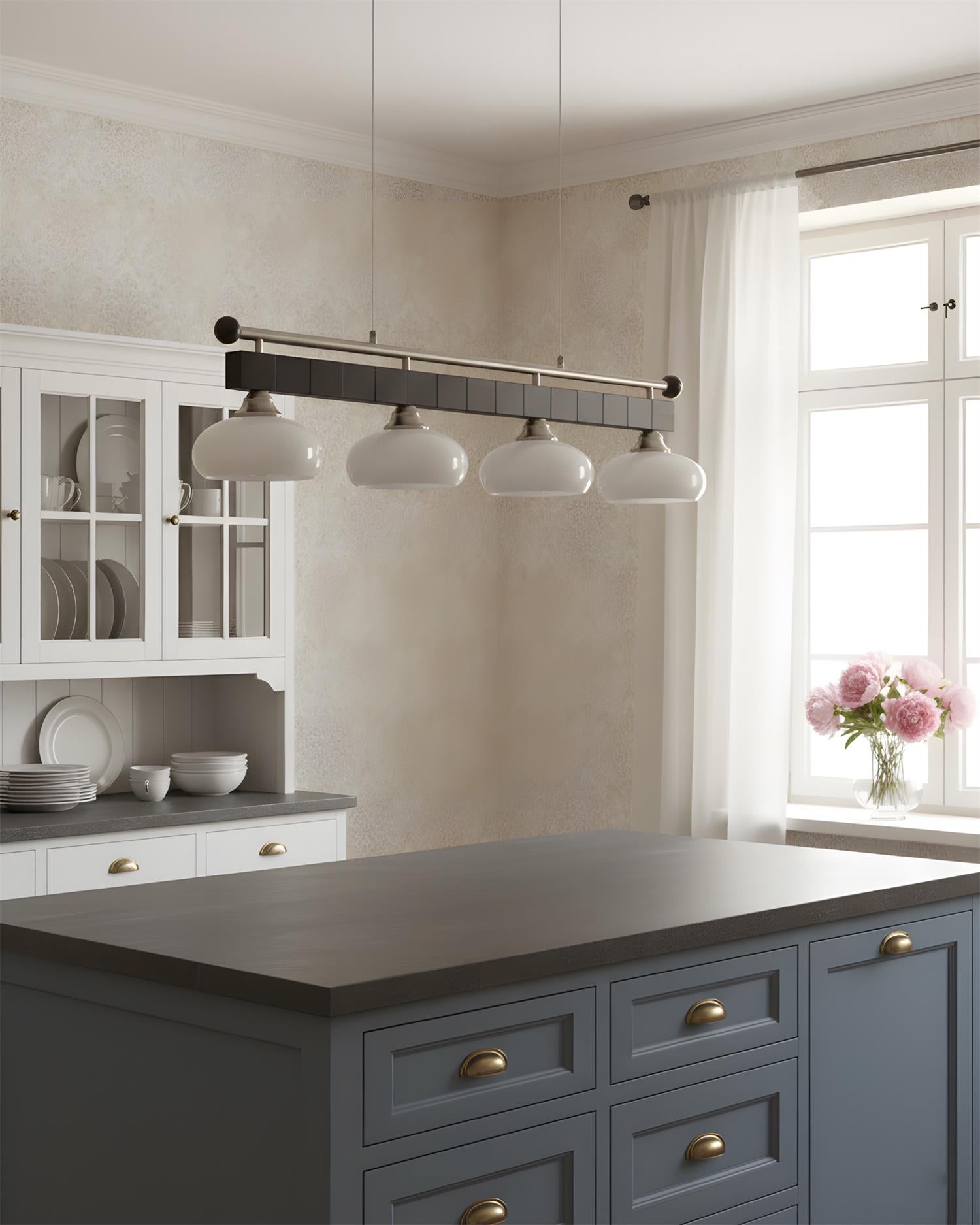 Tideon Scandinavian Glass Chandelier