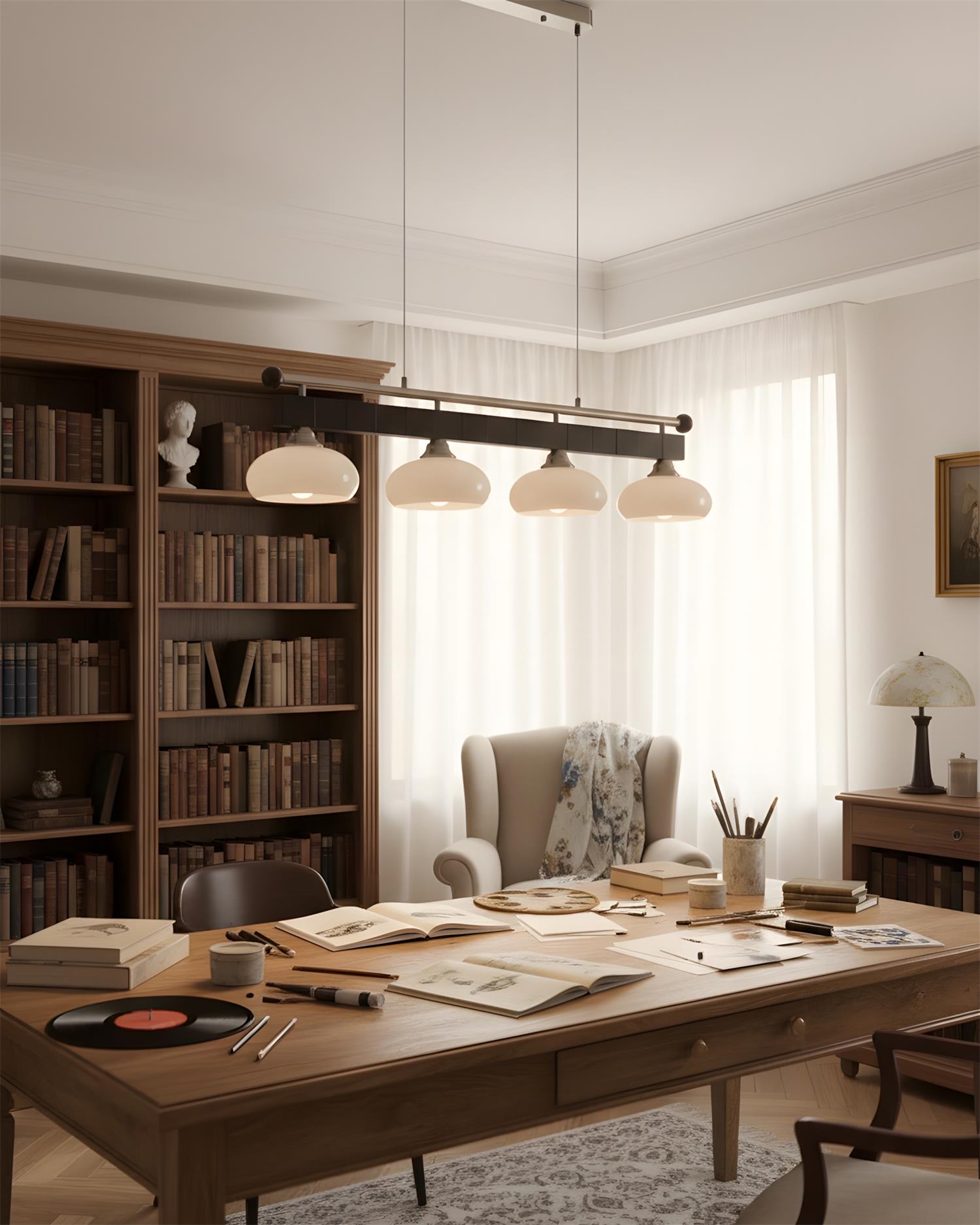 Tideon Scandinavian Glass Chandelier