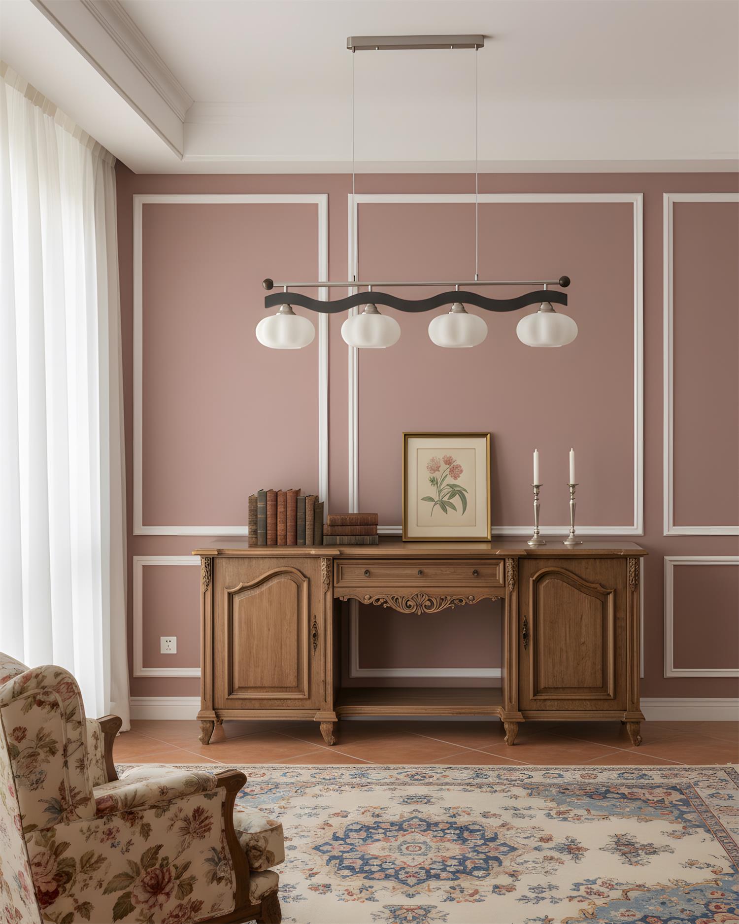 Tideon Scandinavian Glass Chandelier