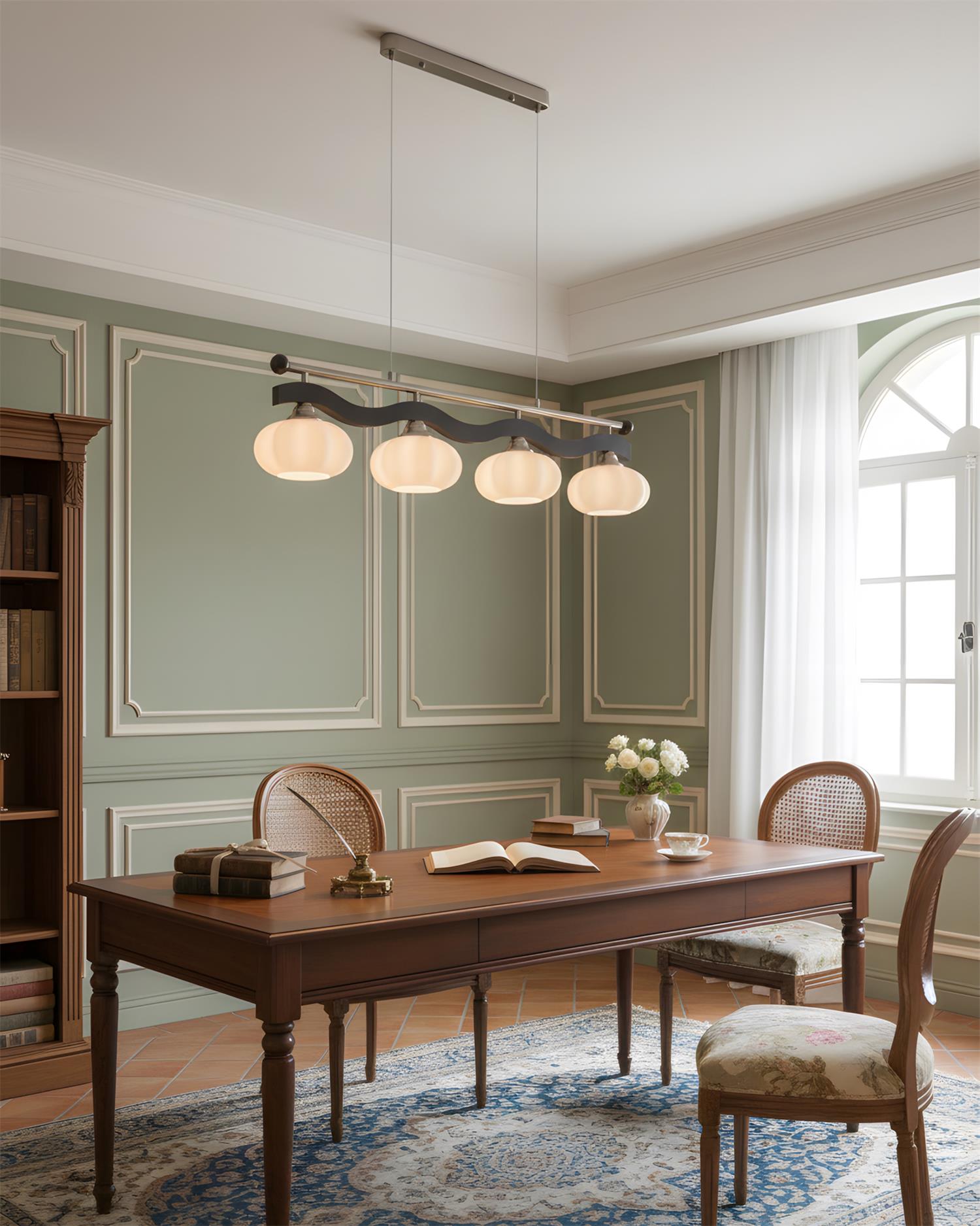 Tideon Scandinavian Glass Chandelier