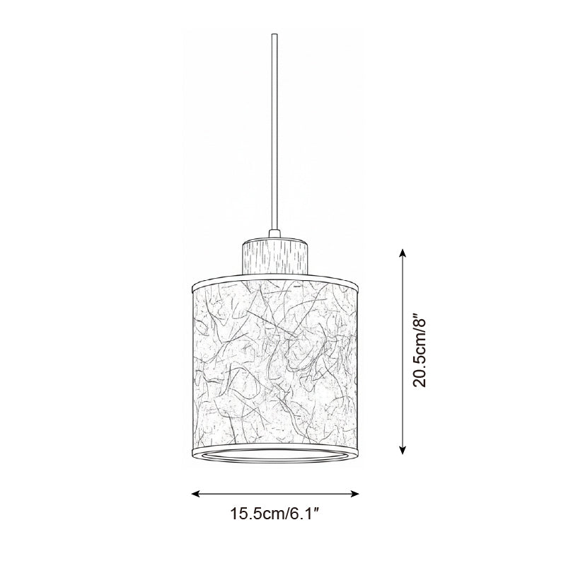 Tierra Natural Rice Paper Pendant Light