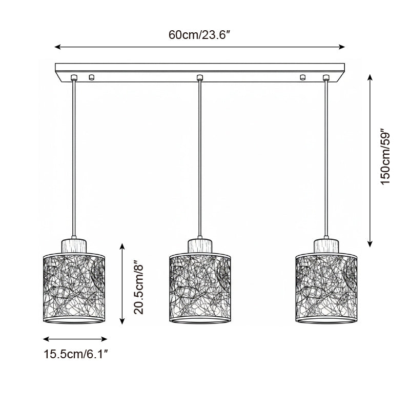 Tierra Natural Rice Paper Pendant Light