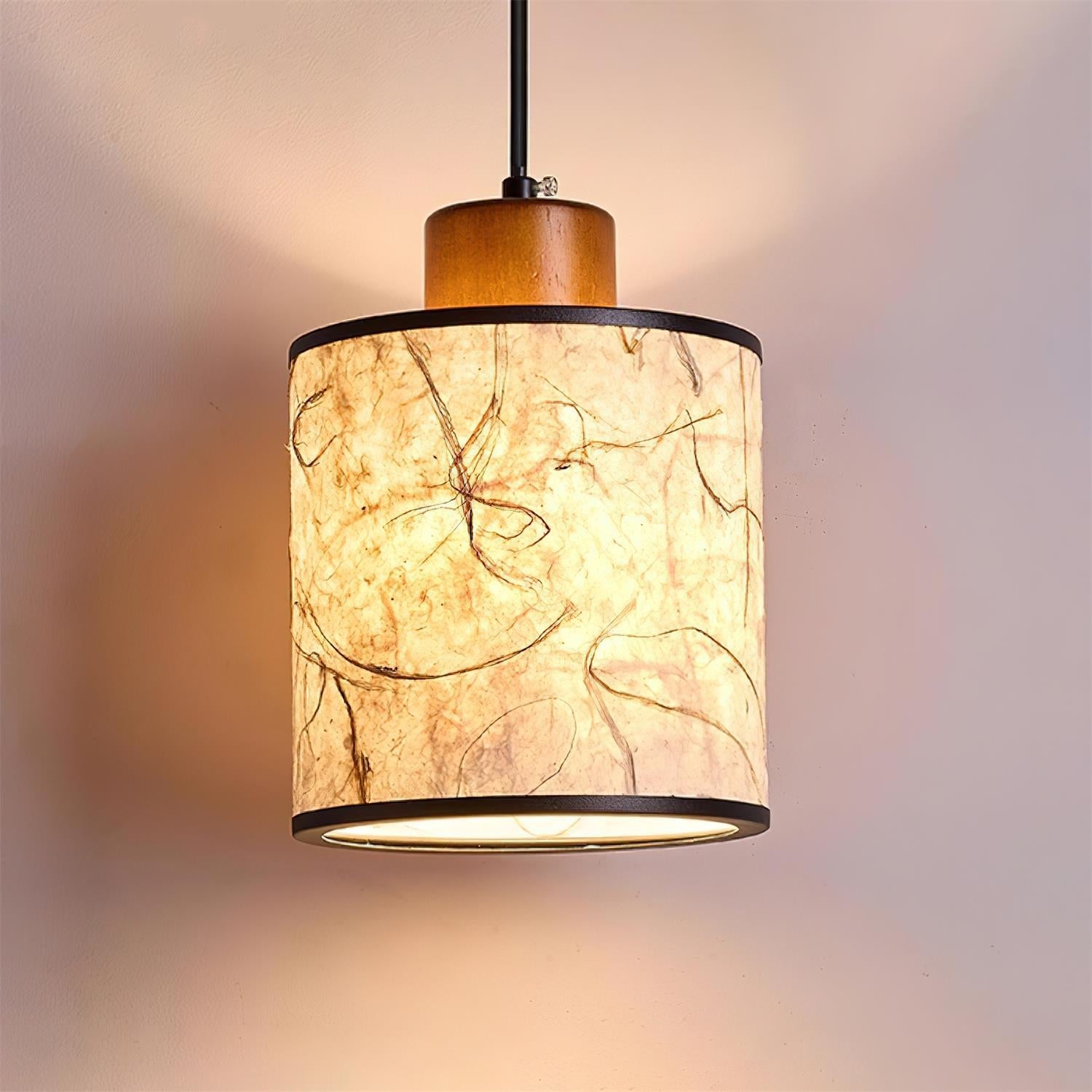 Tierra Natural Rice Paper Pendant Light