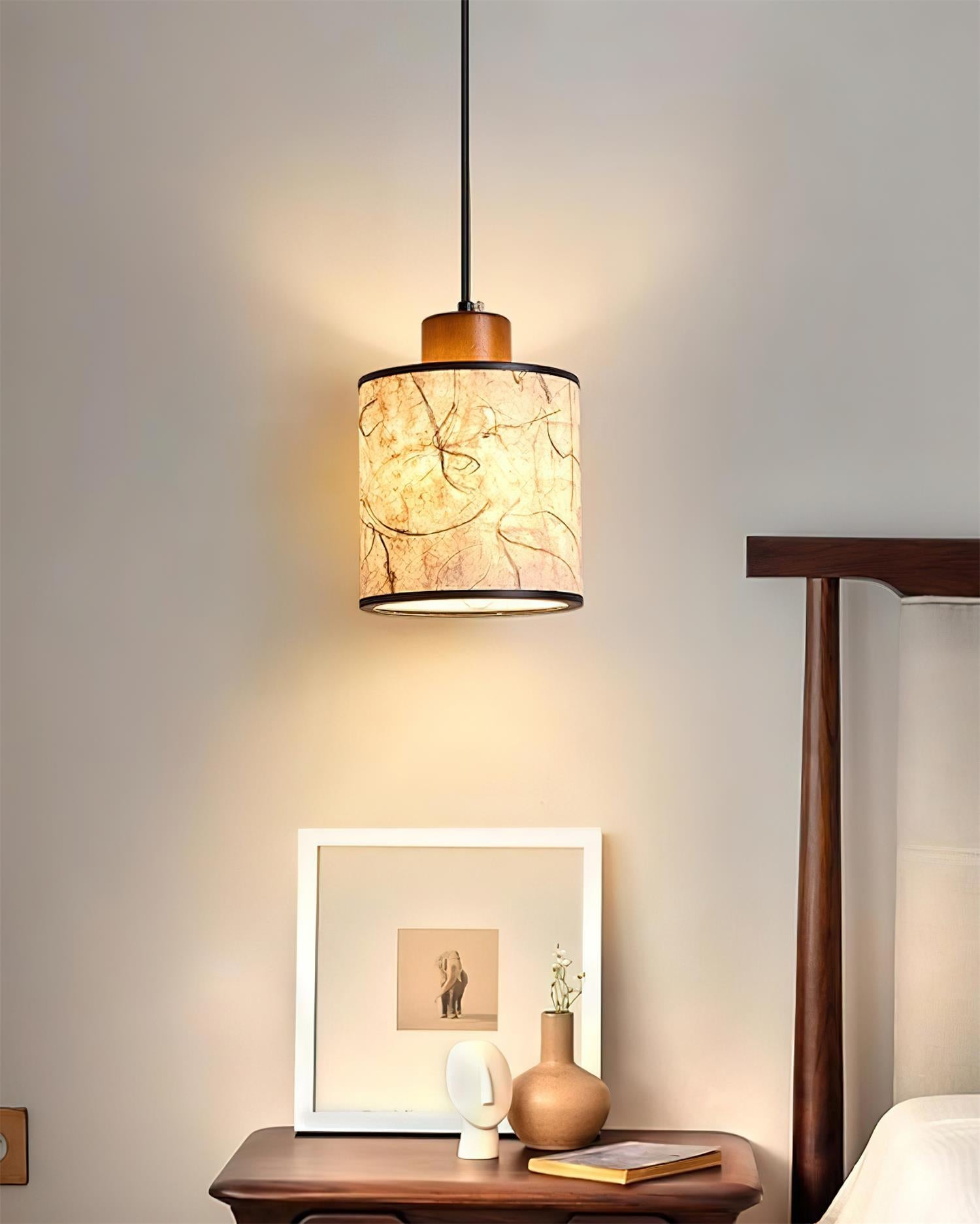 Tierra Natural Rice Paper Pendant Light