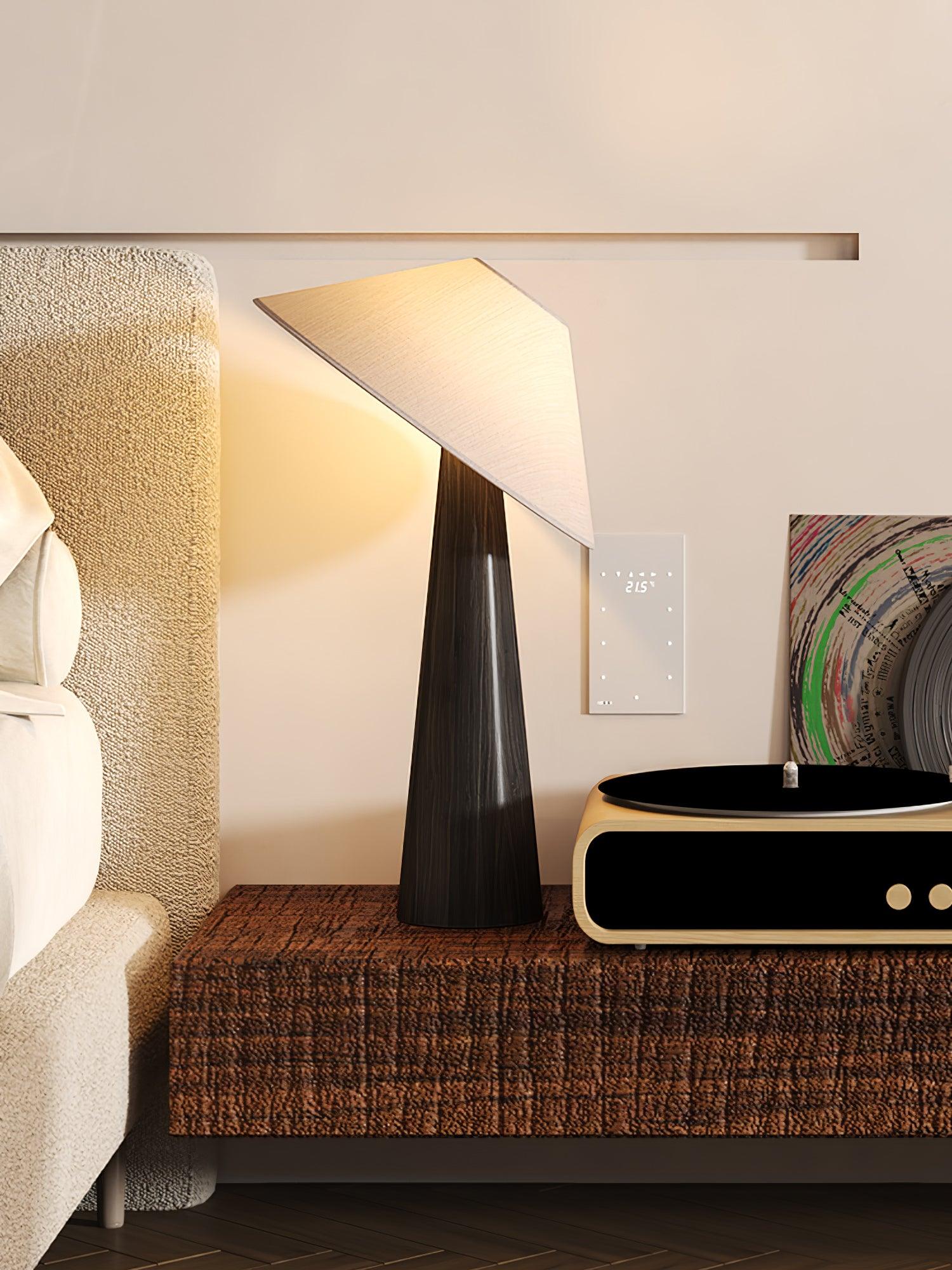 Vosile Sculptural Wood Table Lamp - Blowlighting
