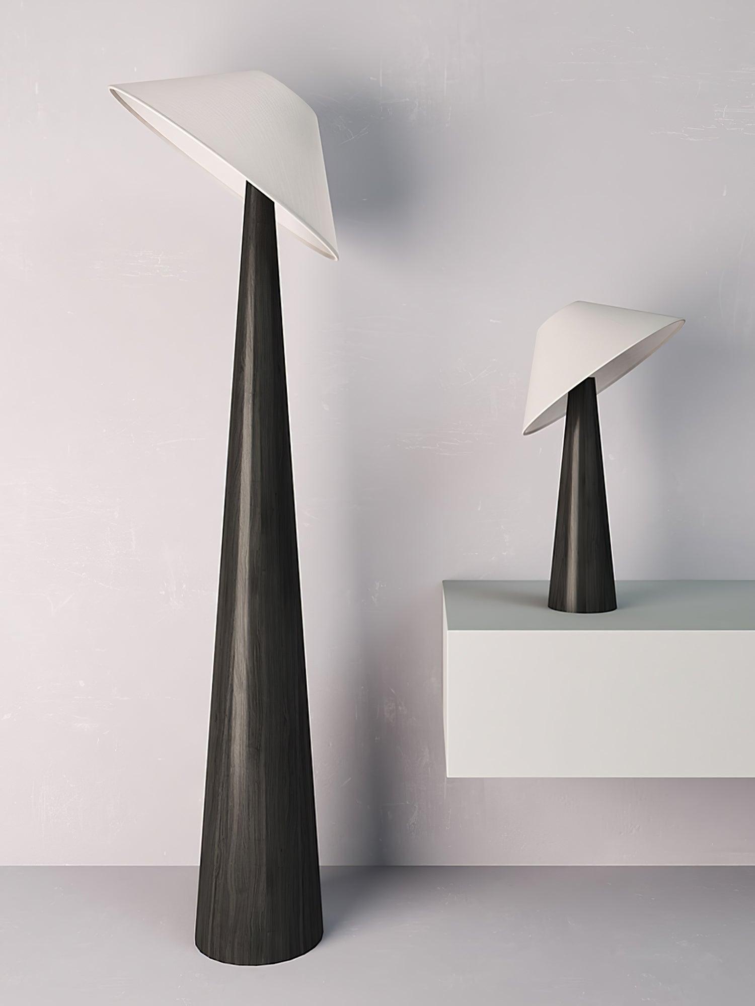 Vosile Sculptural Wood Table Lamp - Blowlighting