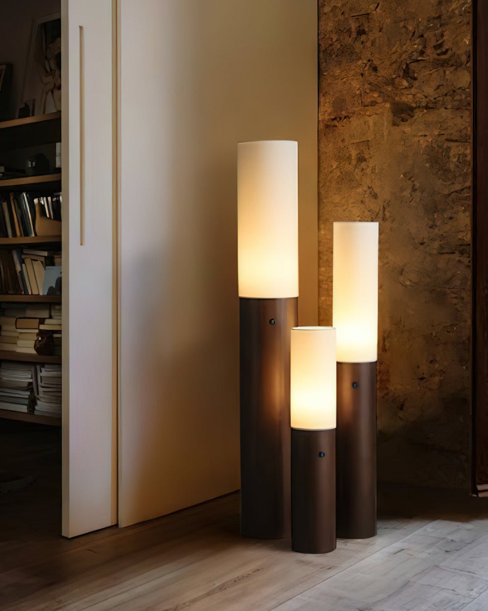 Timber Column Floor Lamp - Blowlighting