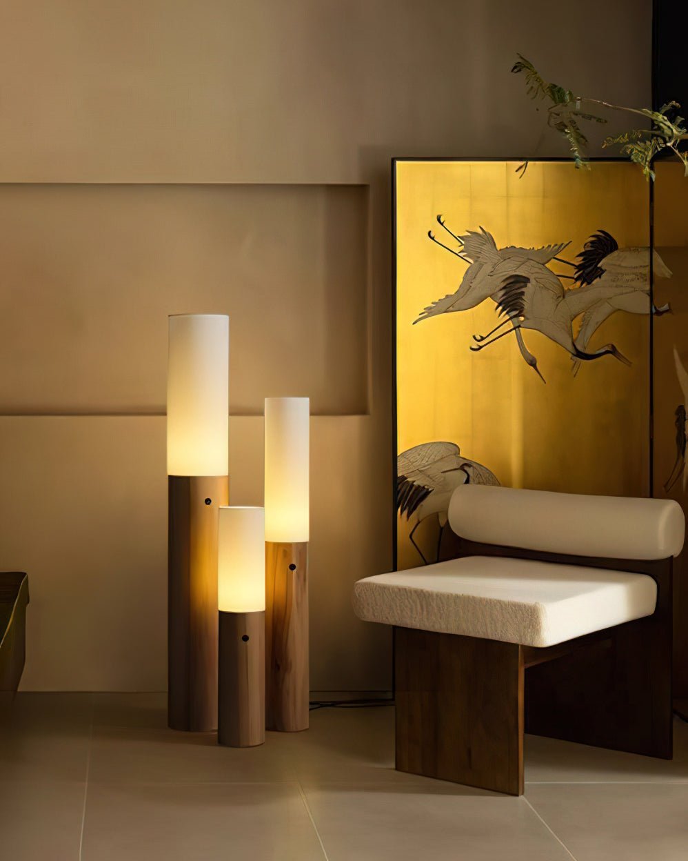 Timber Column Floor Lamp - Blowlighting