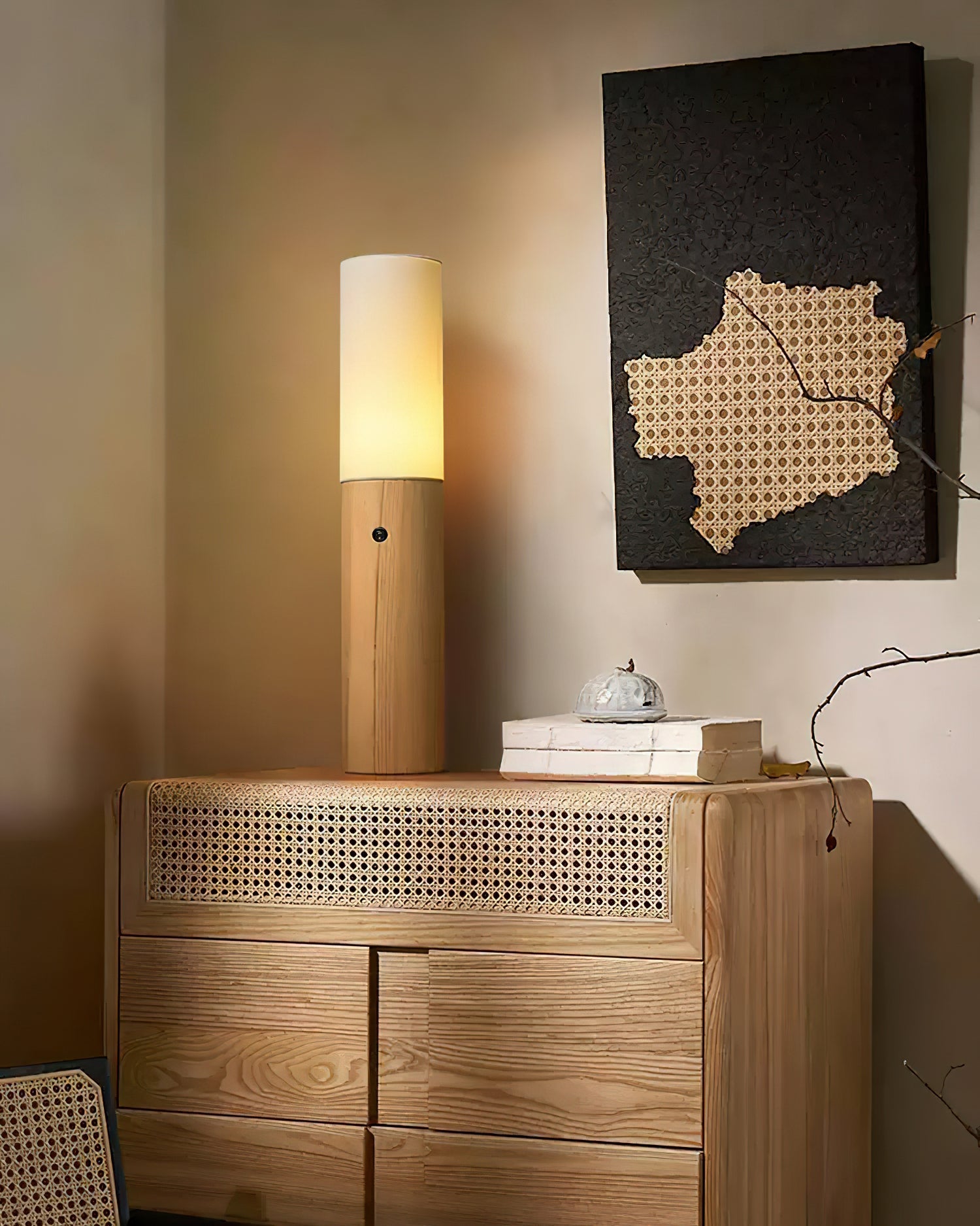 Timber Column Floor Lamp - Blowlighting