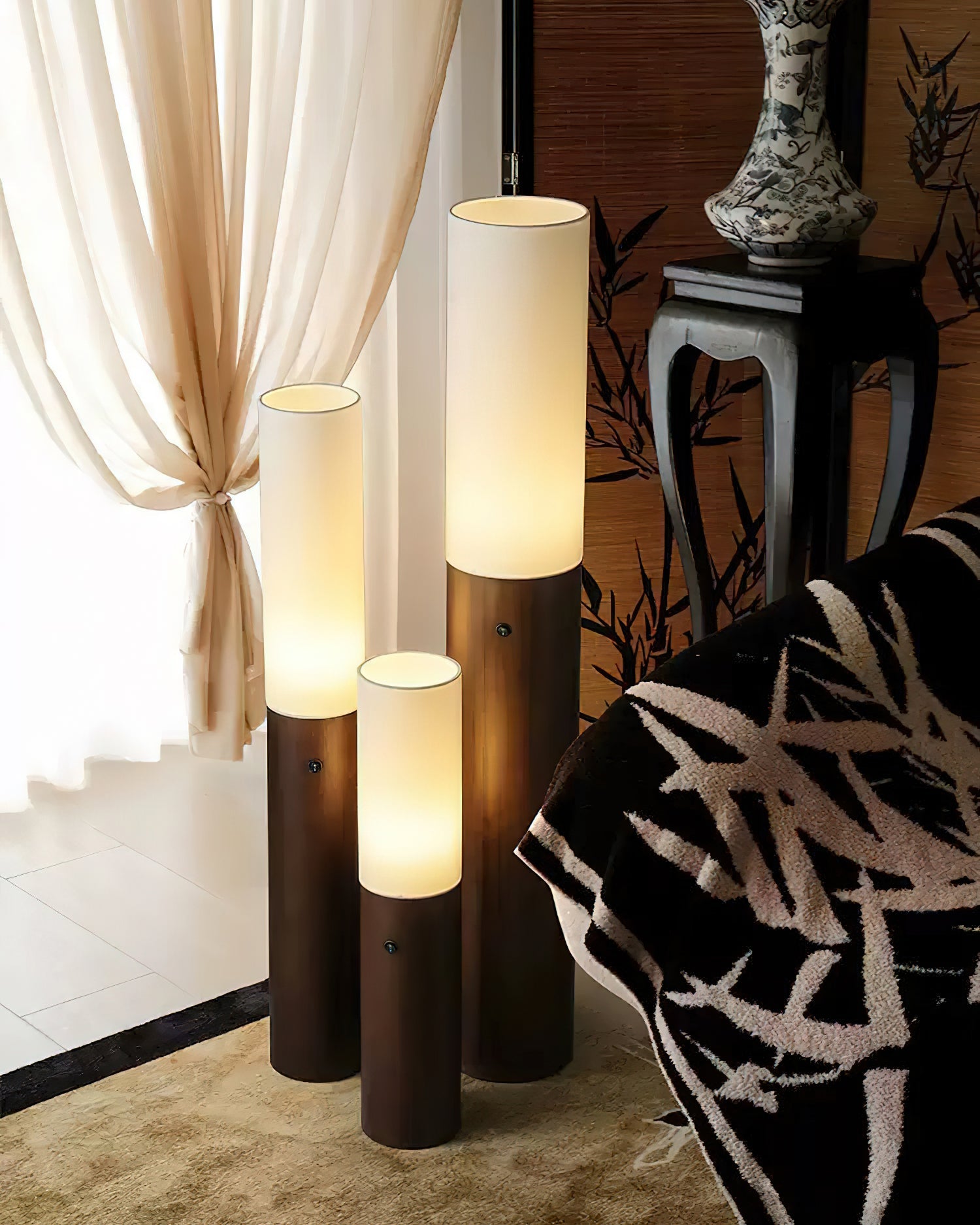 Timber Column Floor Lamp - Blowlighting
