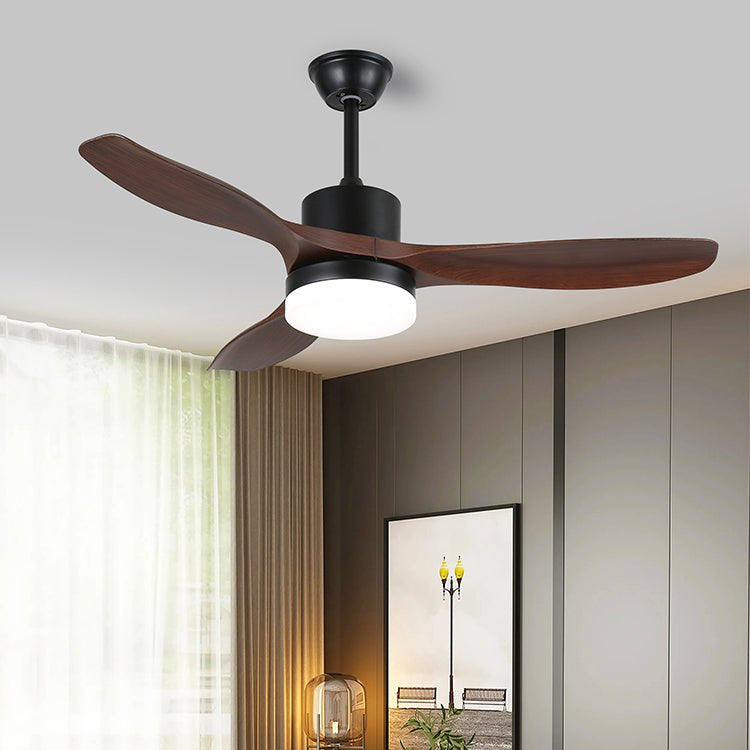 Darian Minimalist Wood Ceiling Fan Light - Blowlighting