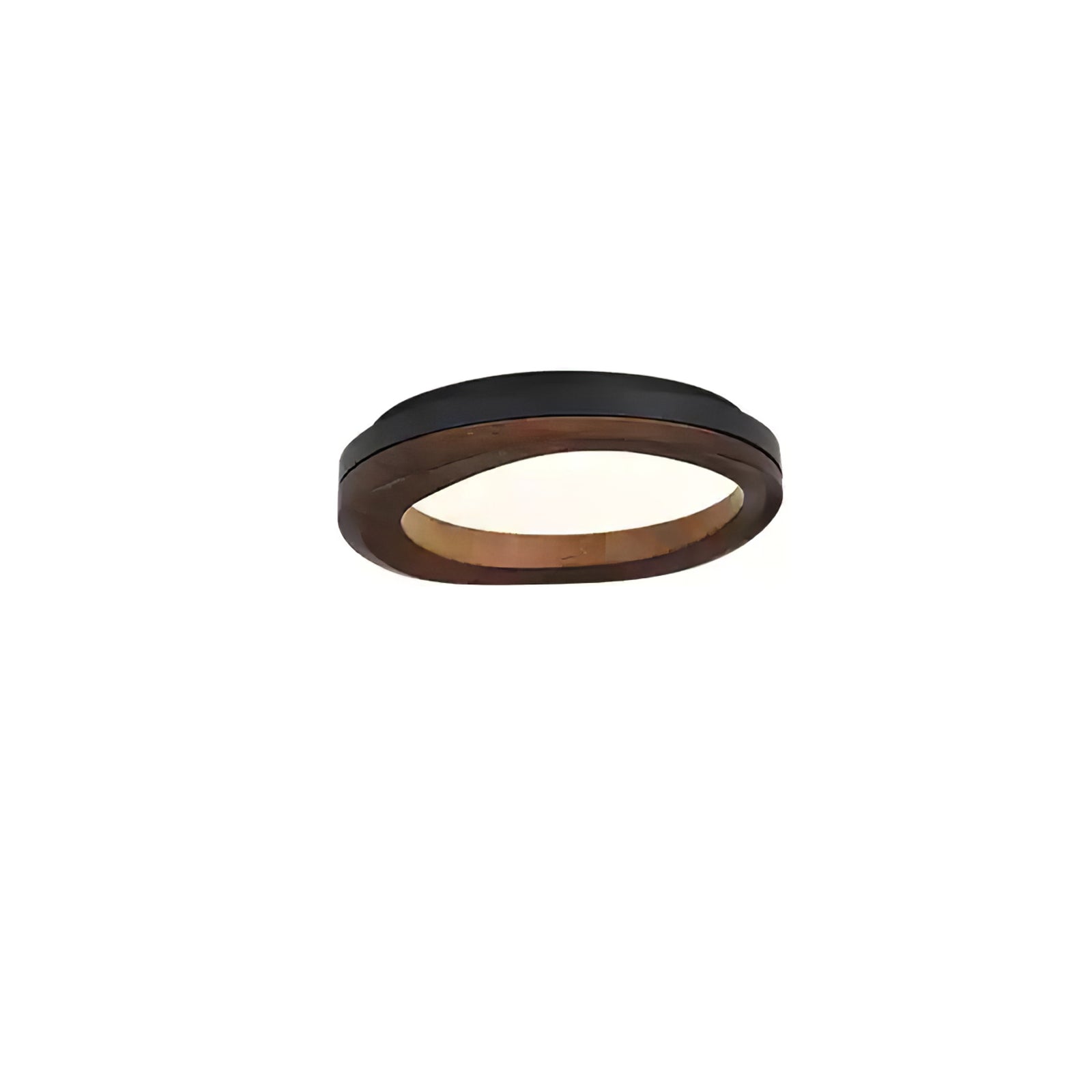 Artalis Walnut Wood Flush Mount - Blowlighting