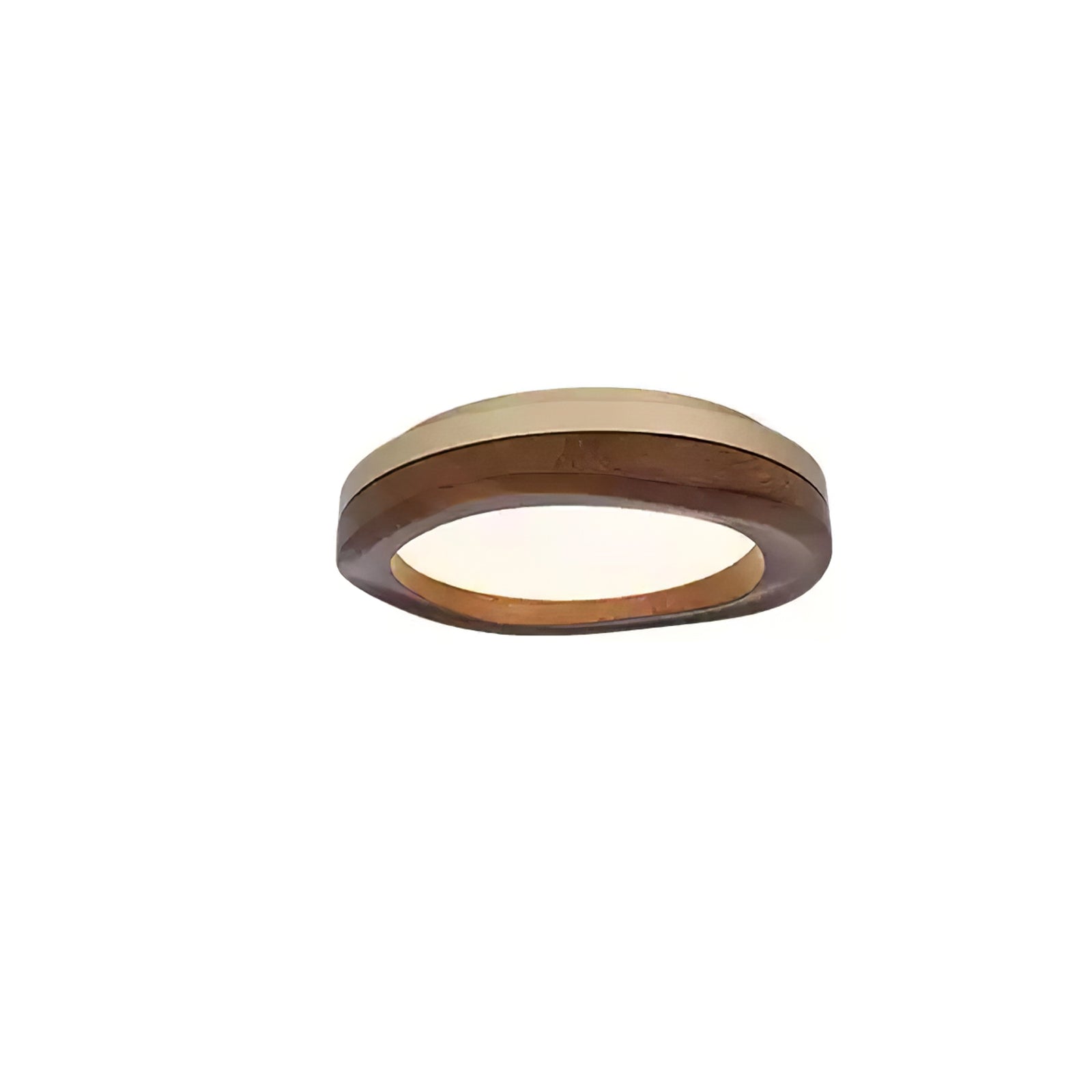 Artalis Walnut Wood Flush Mount - Blowlighting