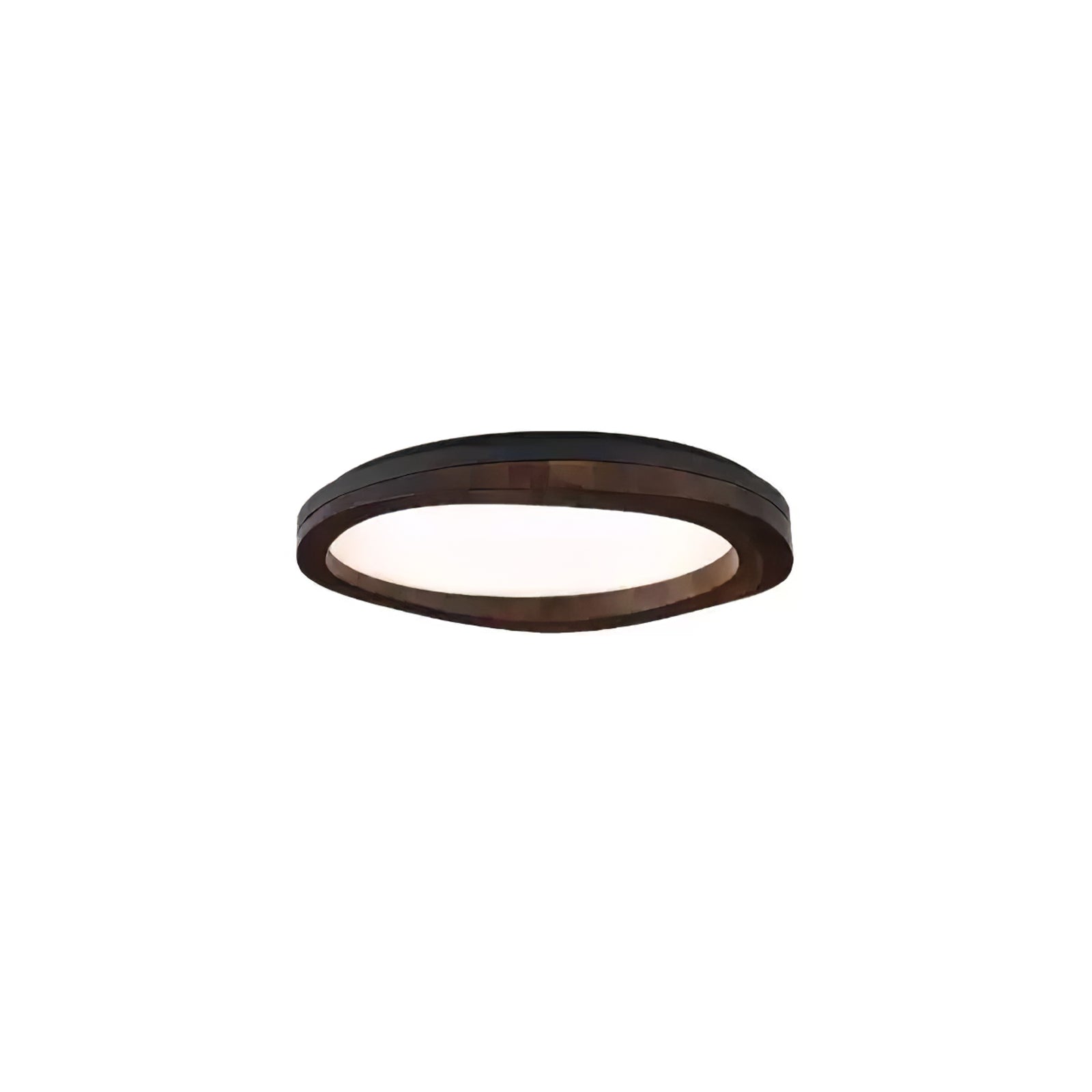 Artalis Walnut Wood Flush Mount - Blowlighting