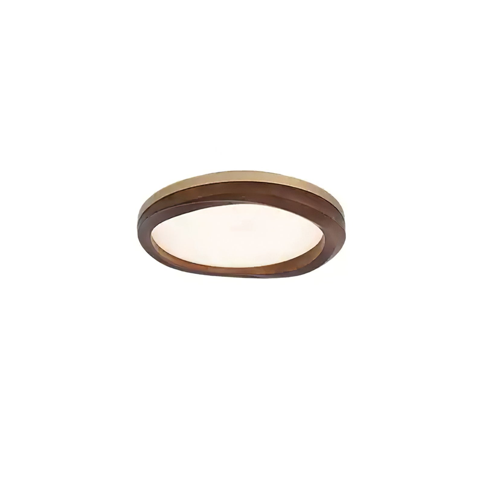Artalis Walnut Wood Flush Mount - Blowlighting