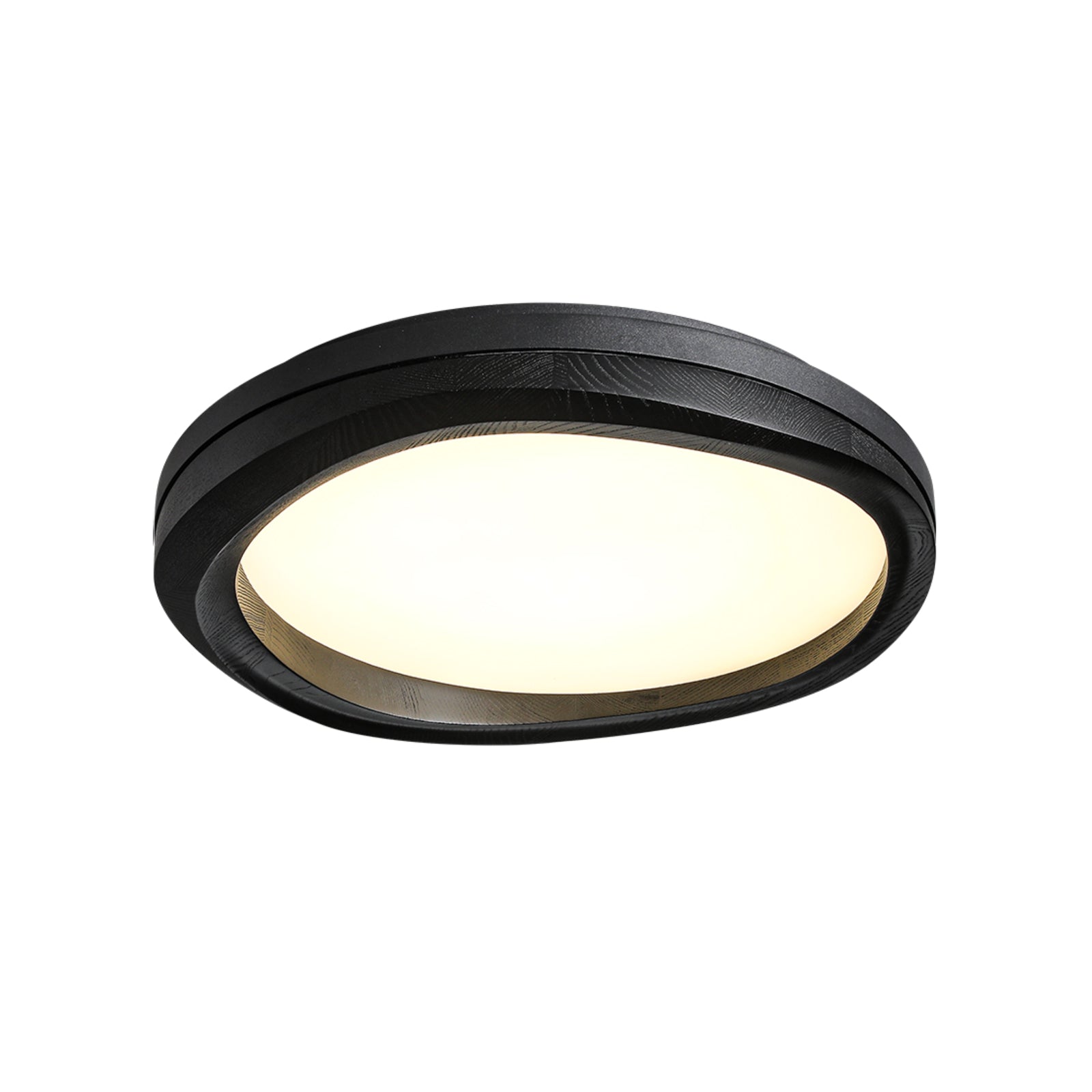 Artalis Walnut Wood Flush Mount - Blowlighting