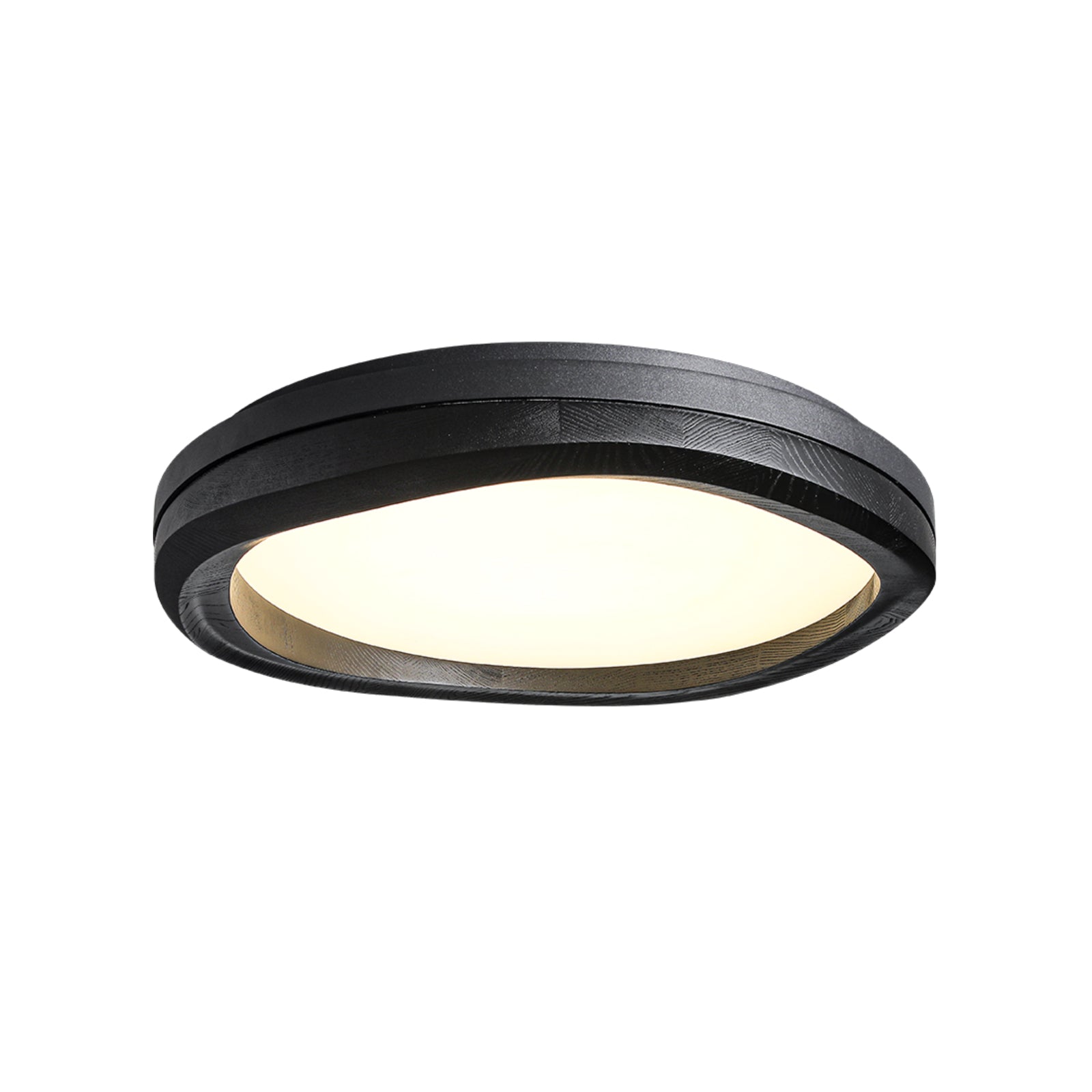 Artalis Walnut Wood Flush Mount - Blowlighting