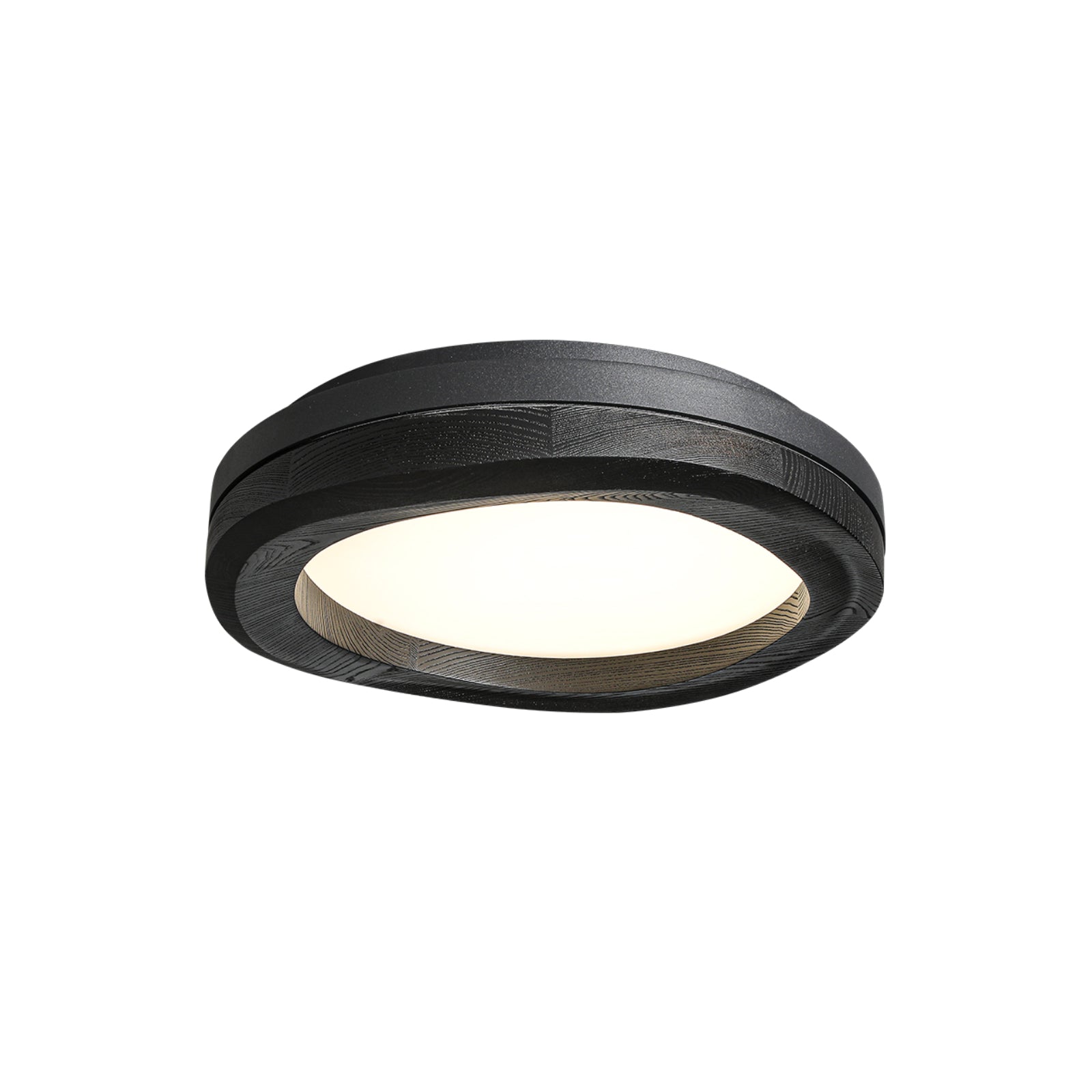 Artalis Walnut Wood Flush Mount - Blowlighting