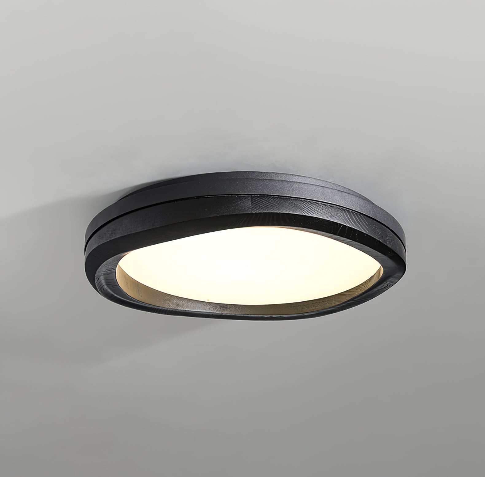 Artalis Walnut Wood Flush Mount - Blowlighting