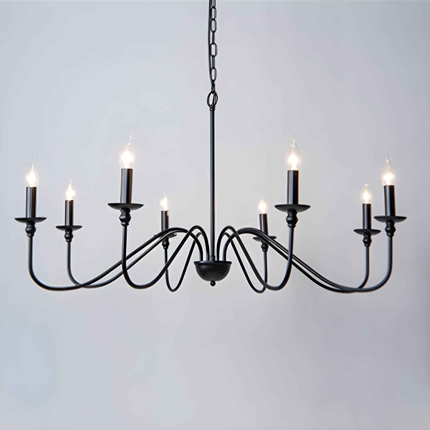 Timeless Gold Candle Chandelier - Blowlighting