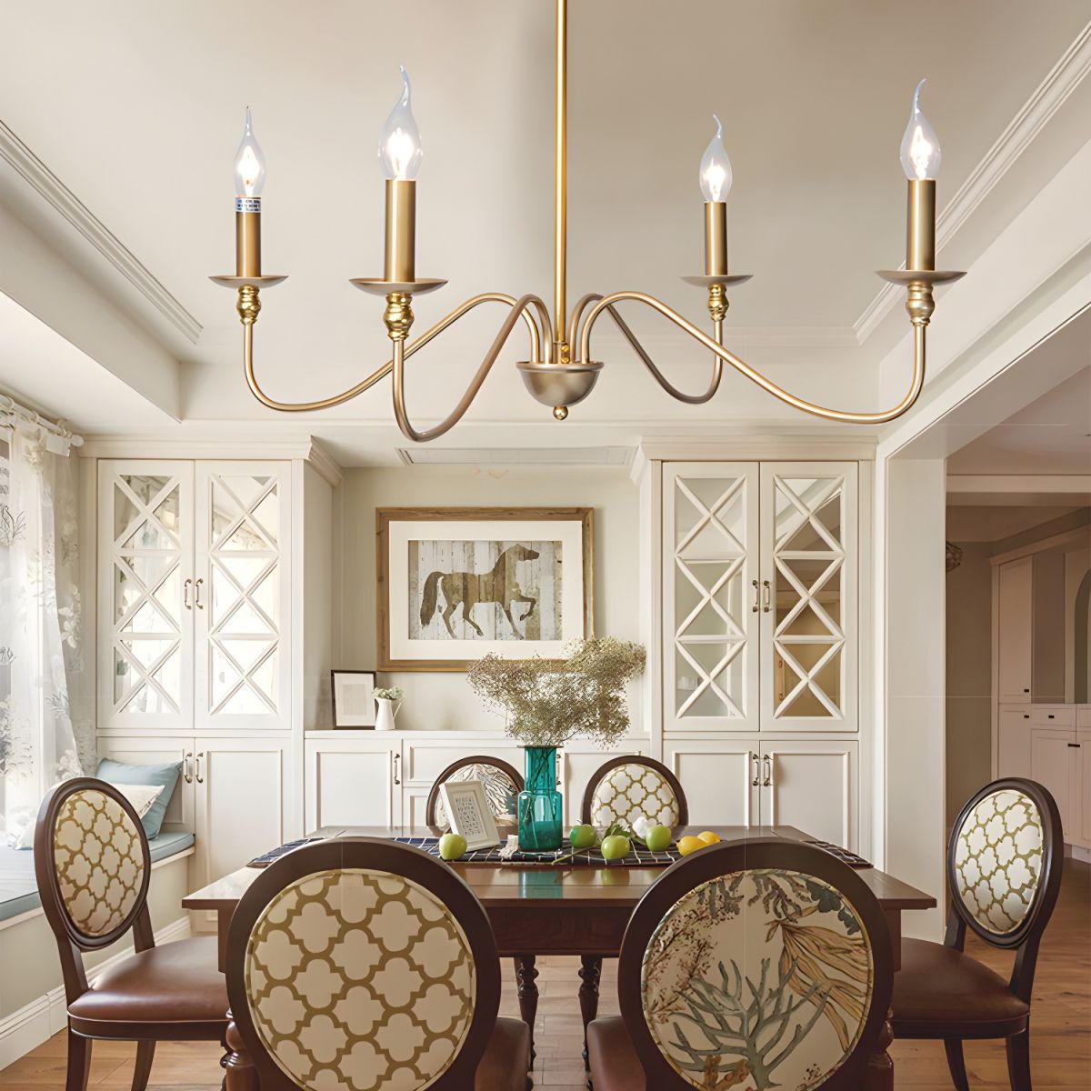 Timeless Gold Candle Chandelier - Blowlighting