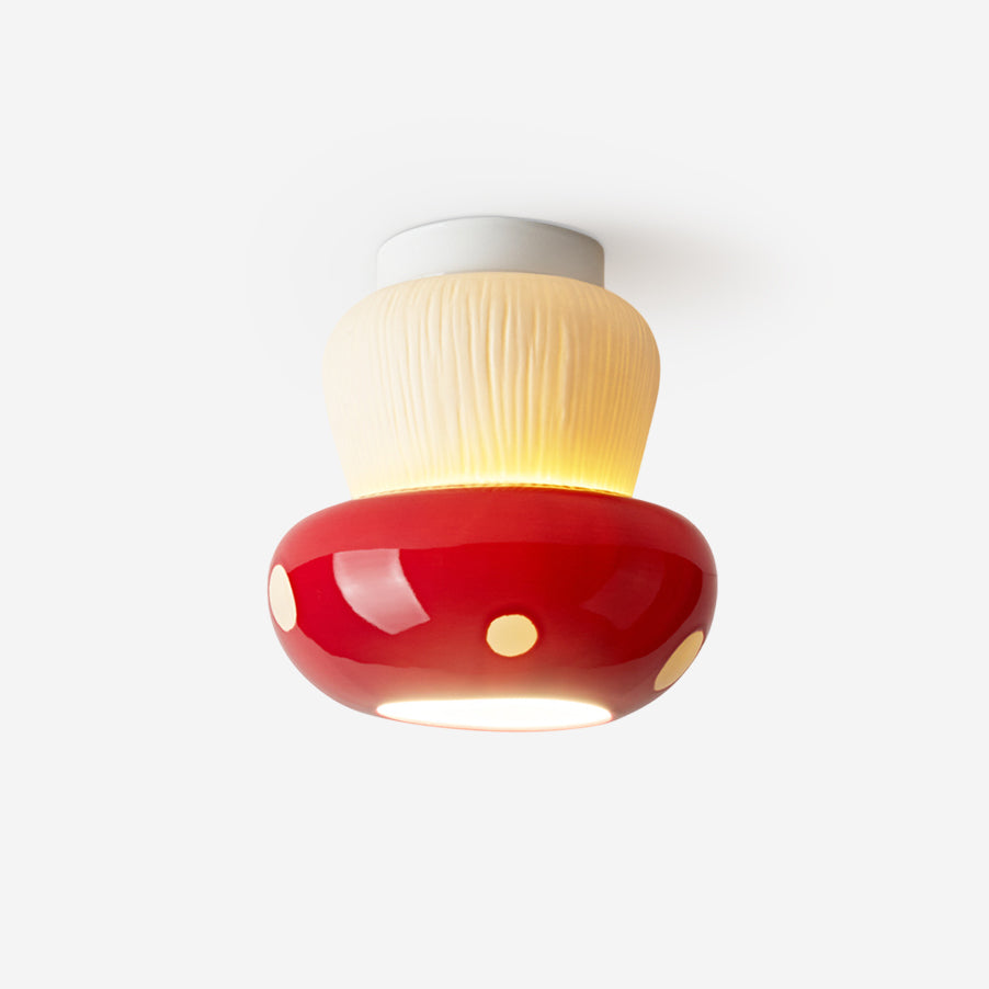 Toadstool Modern Ceramics Ceiling Light