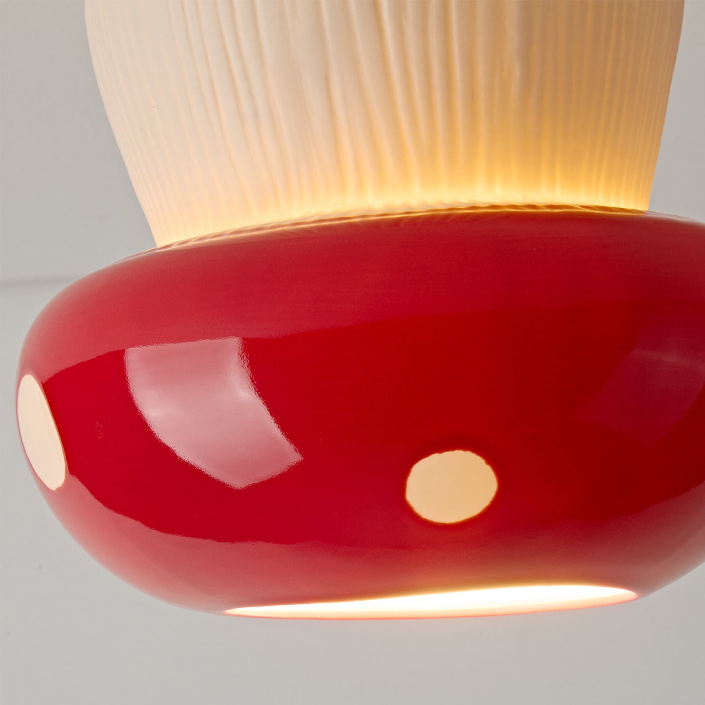 Toadstool Modern Ceramics Ceiling Light