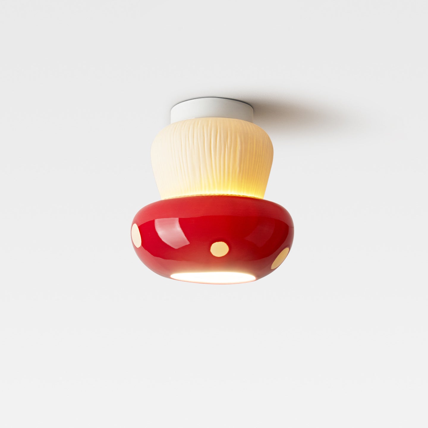Toadstool Modern Ceramics Ceiling Light