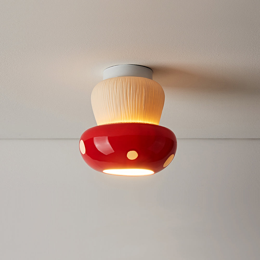 Toadstool Modern Ceramics Ceiling Light
