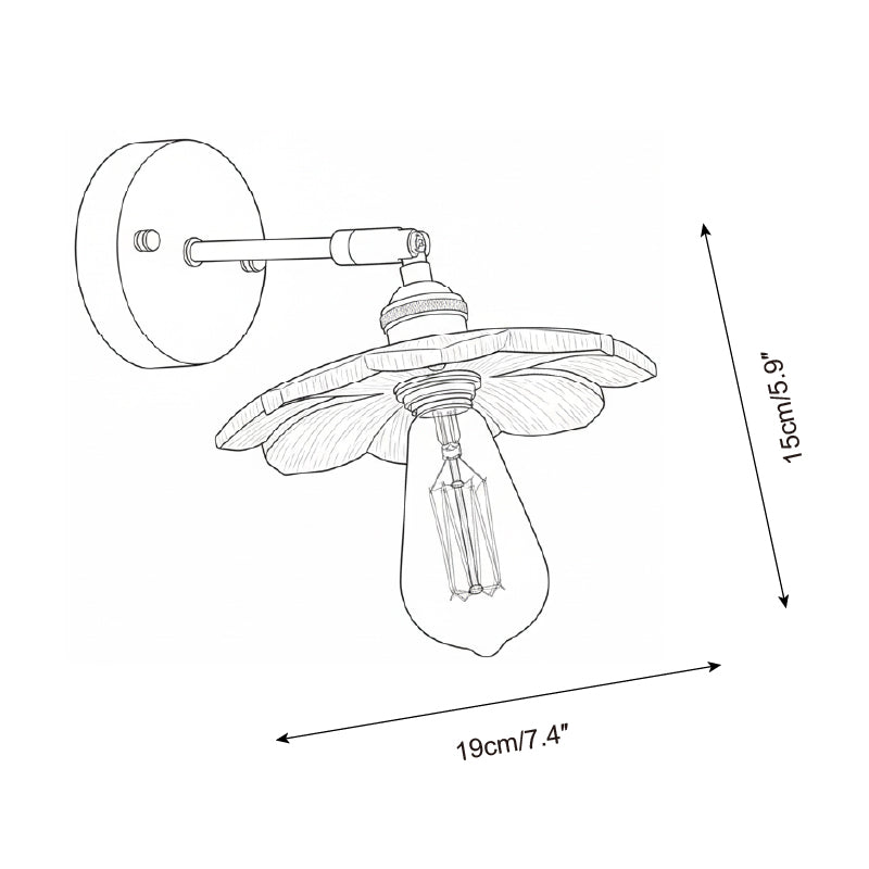 Toffee Modern Metal Bloom Wall Light