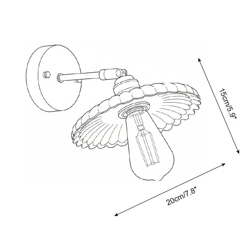 Toffee Modern Metal Bloom Wall Light